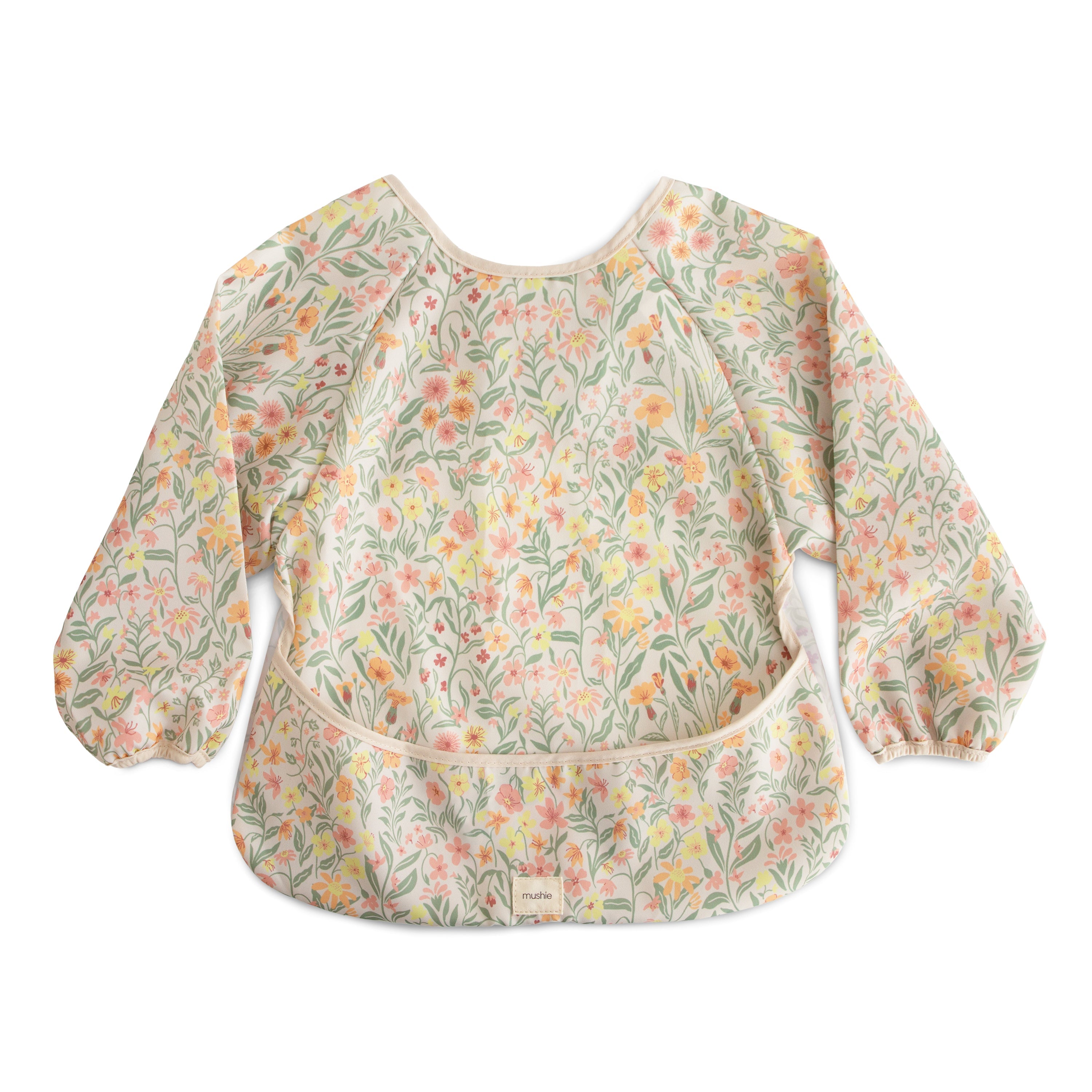 Long Sleeve Bib Long Sleeve Bib Mushie Pastel Blooms  