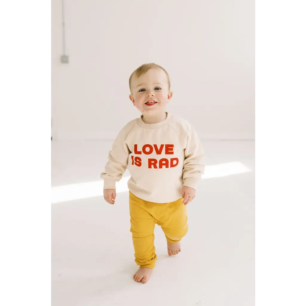 Love is Rad Kids Pullover Sweatshirt