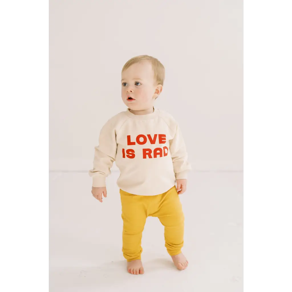 Love is Rad Kids Pullover Sweatshirt