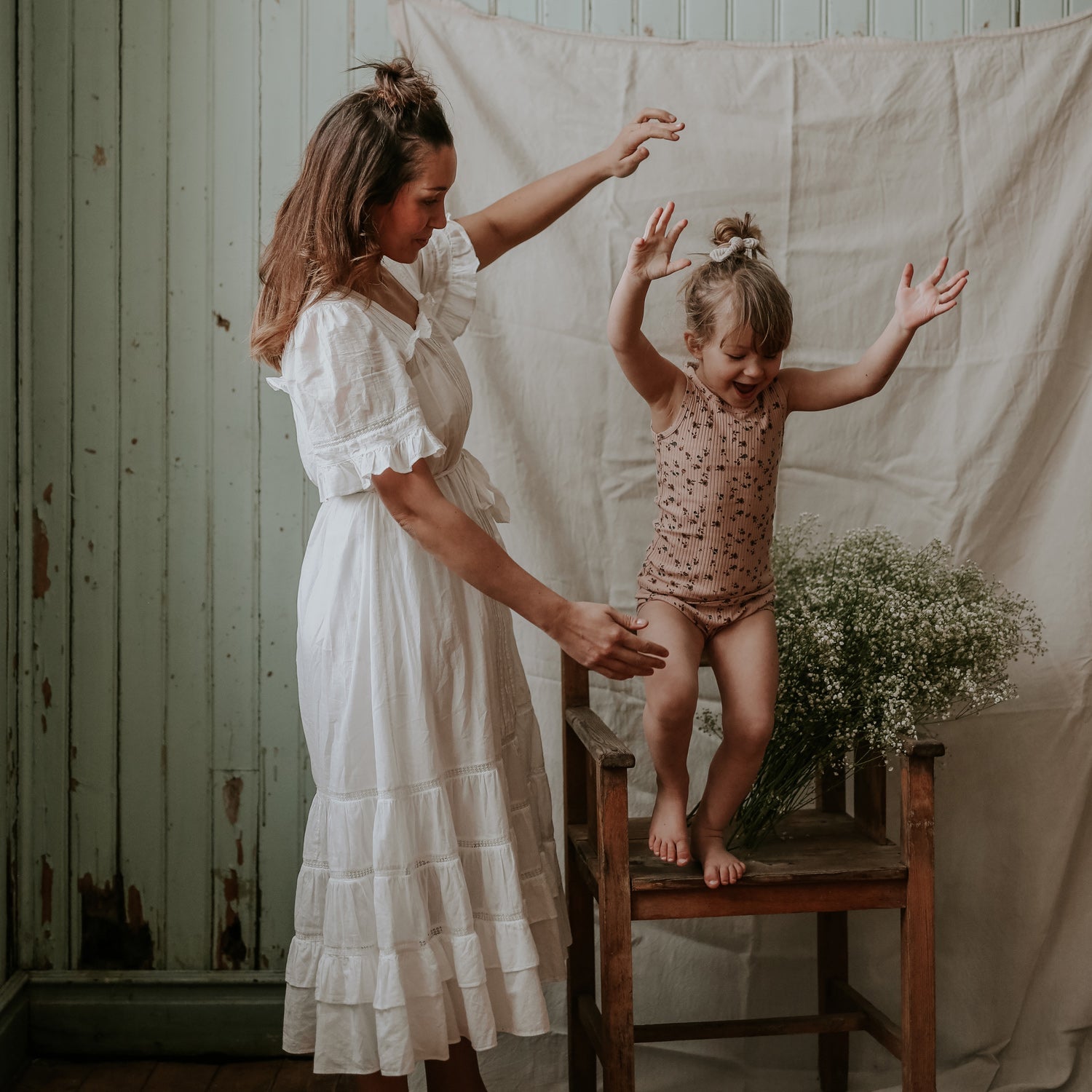 The Printed Tank - Floral Blush Tank Lovely Littles   