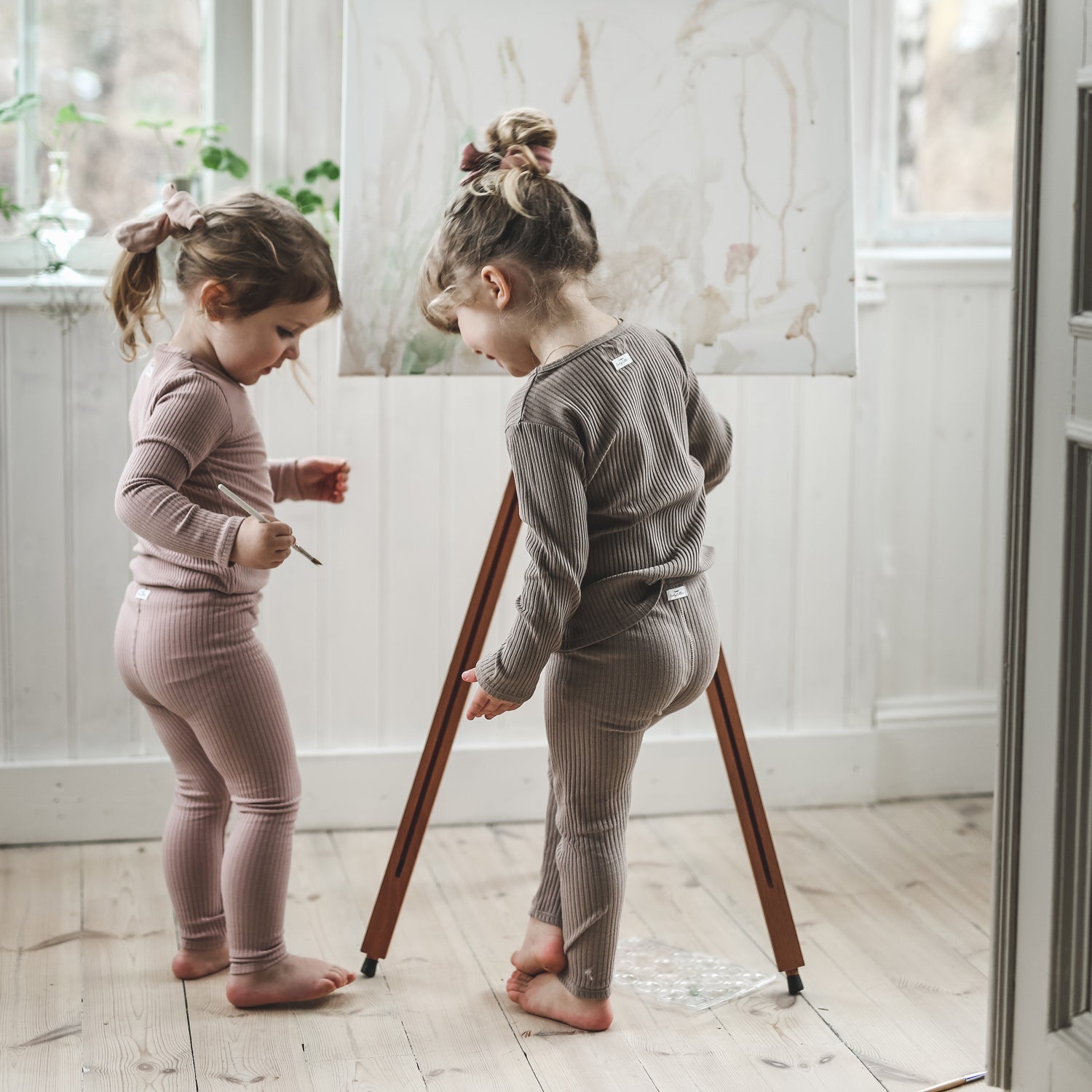 The Long Sleeve Tee - Taupe Long Sleeve Tee Lovely Littles   