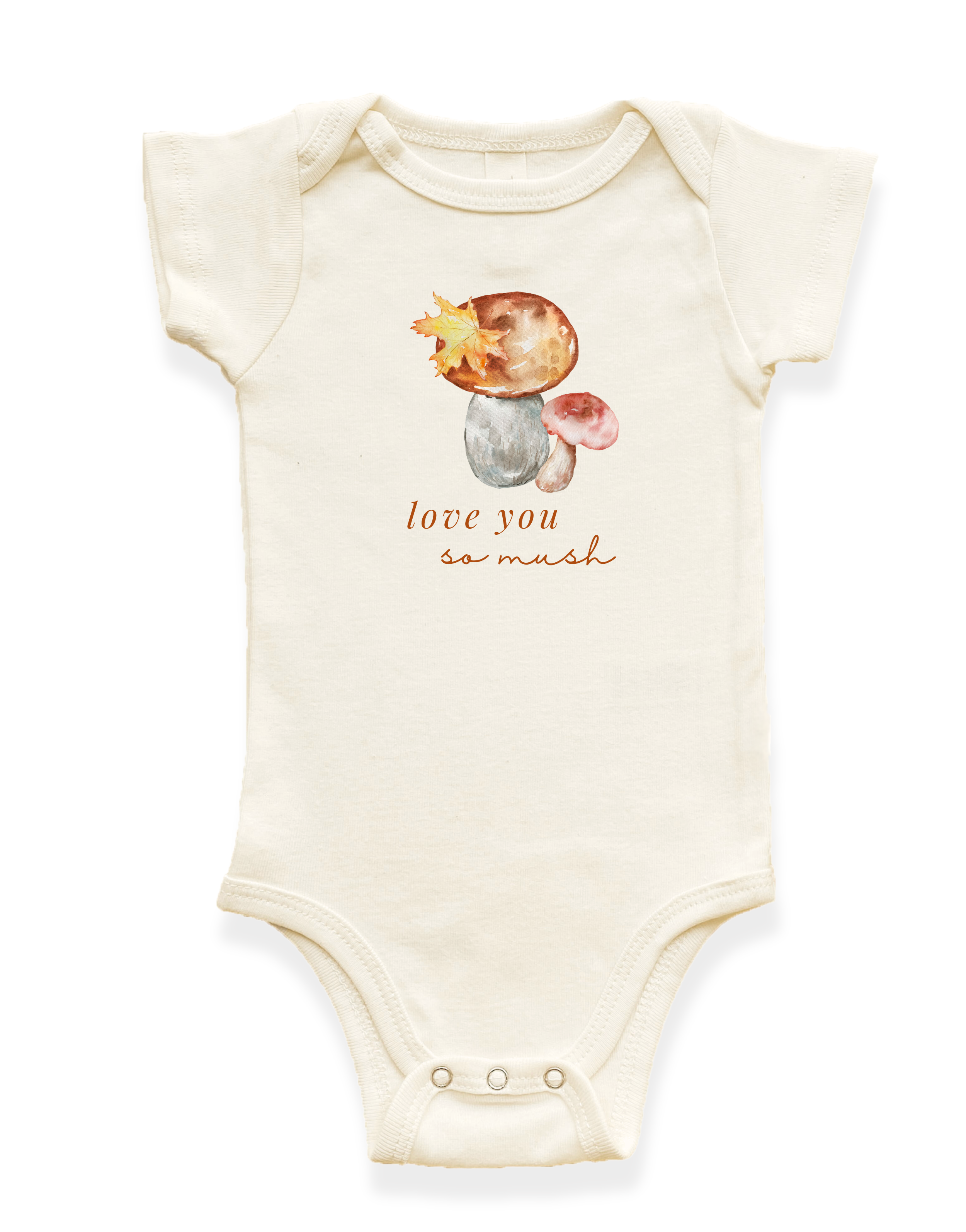 Love You So Mush Organic Baby Bodysuit