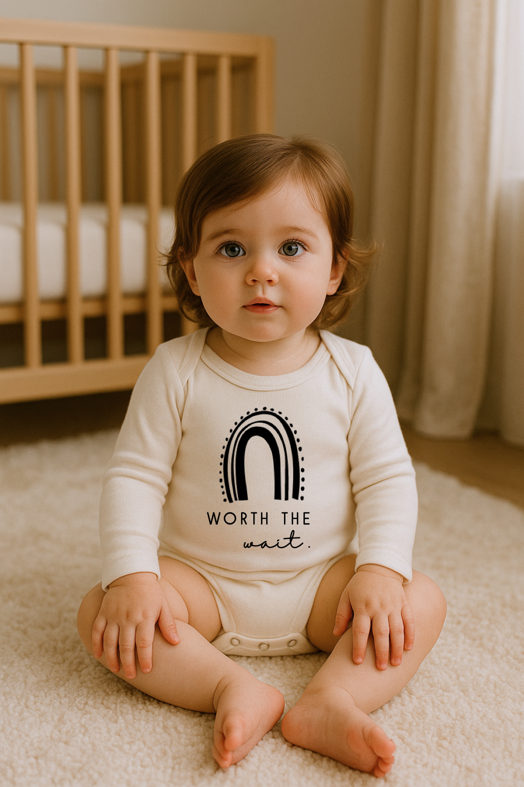 Worth the Wait Organic Bodysuit Long Sleeve