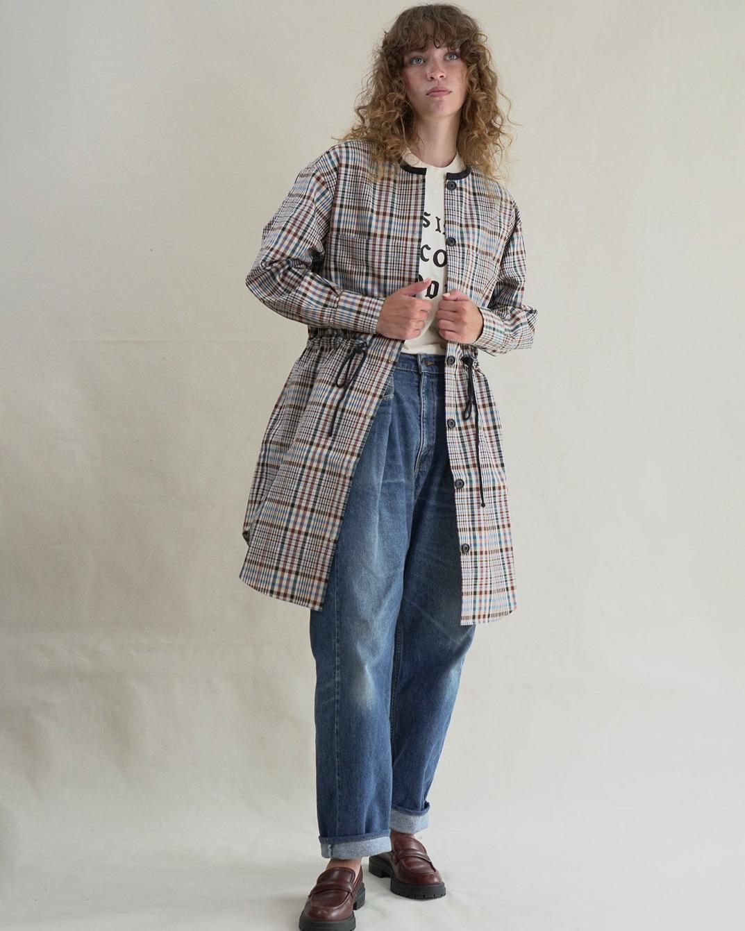 Plaid Anorak Dress - Multi