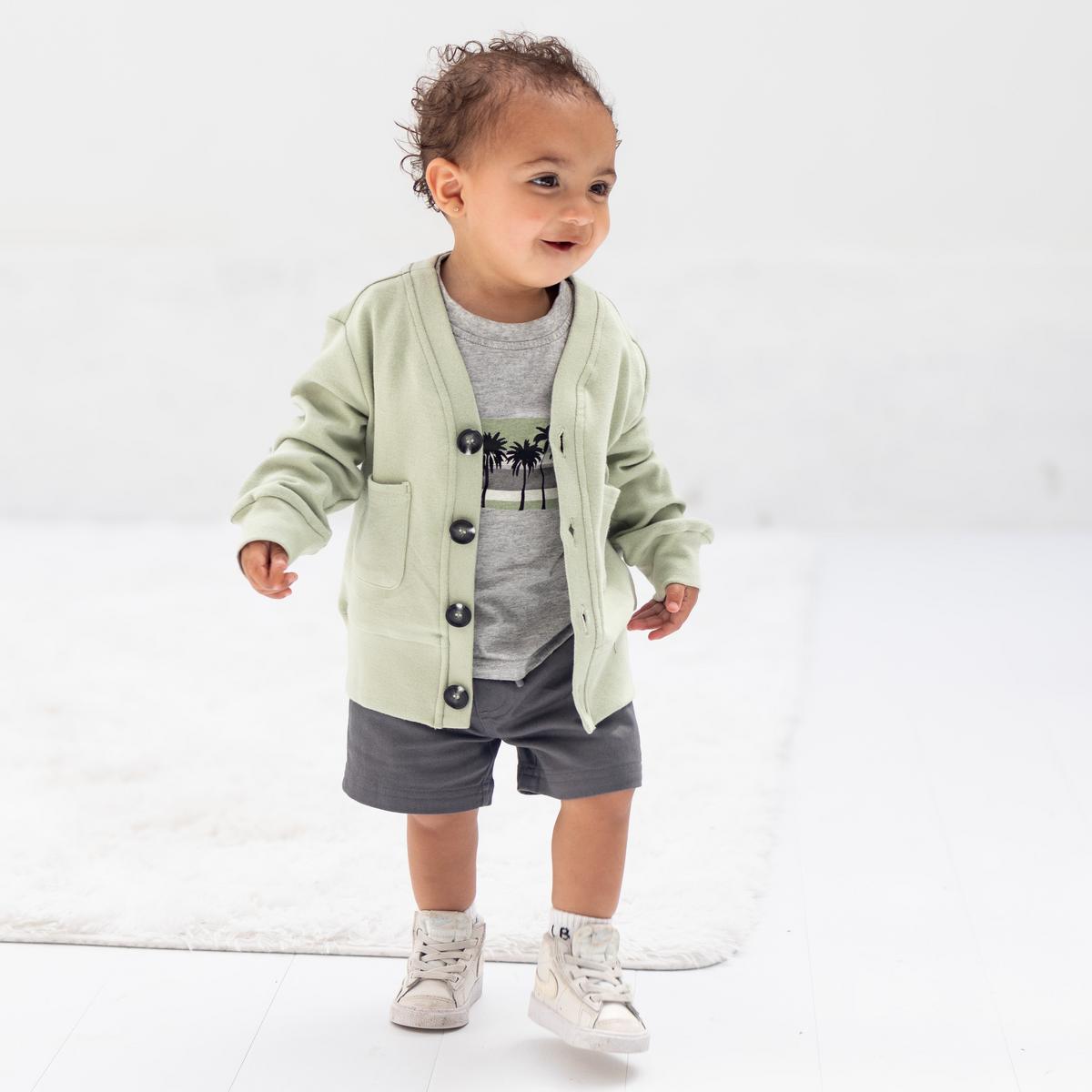 Baby Cardigan - Sage