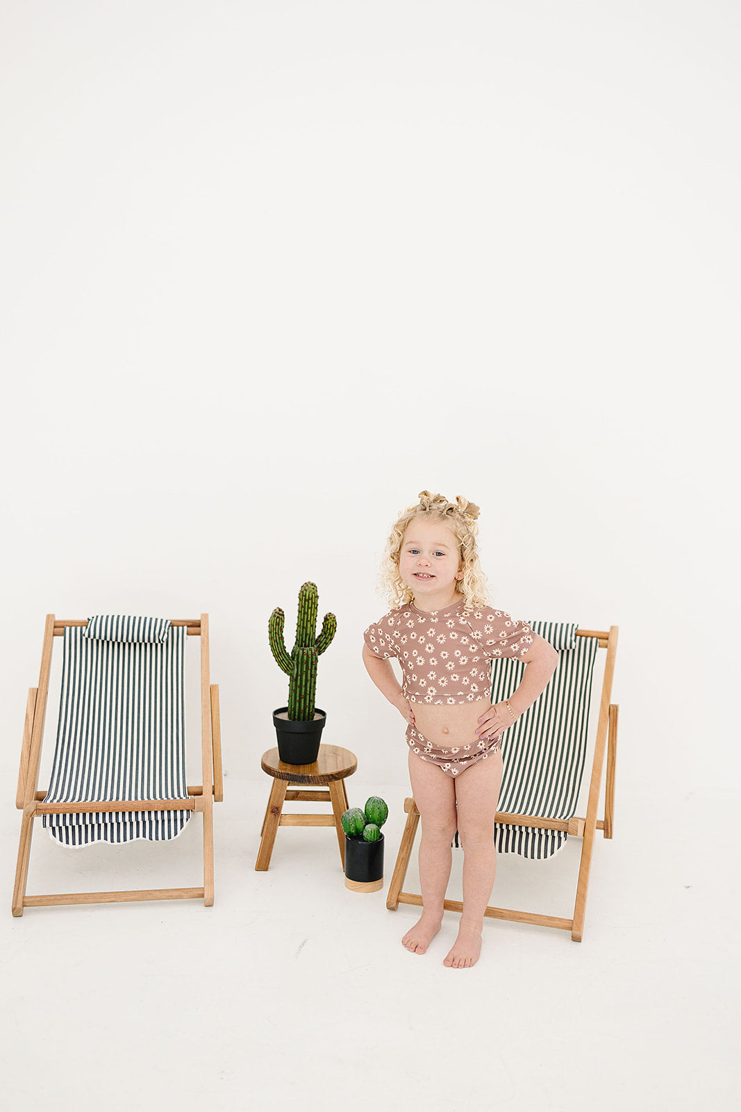 Daisy Short Sleeve Bikini Set  Mebie Baby   