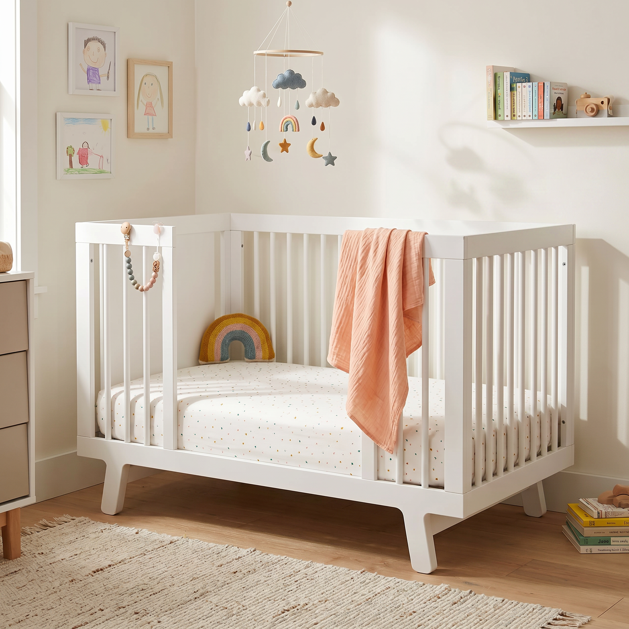 Organic Crib Sheet - Dotty