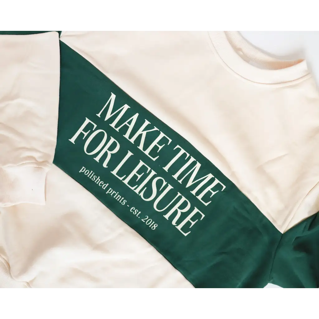 Make Time for Leisure Color Block Pullover Sweatshirt