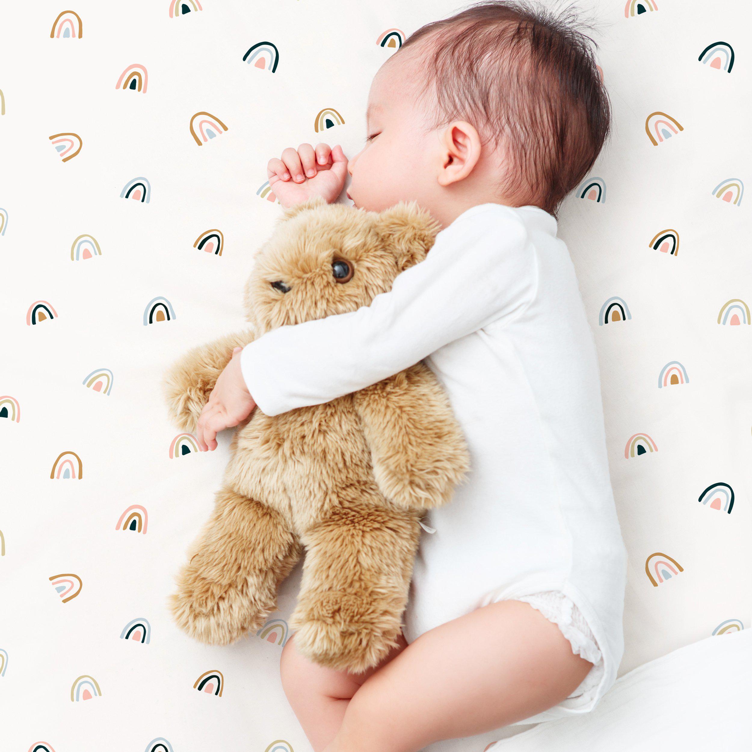 Organic Crib Sheet - Over The Rainbow