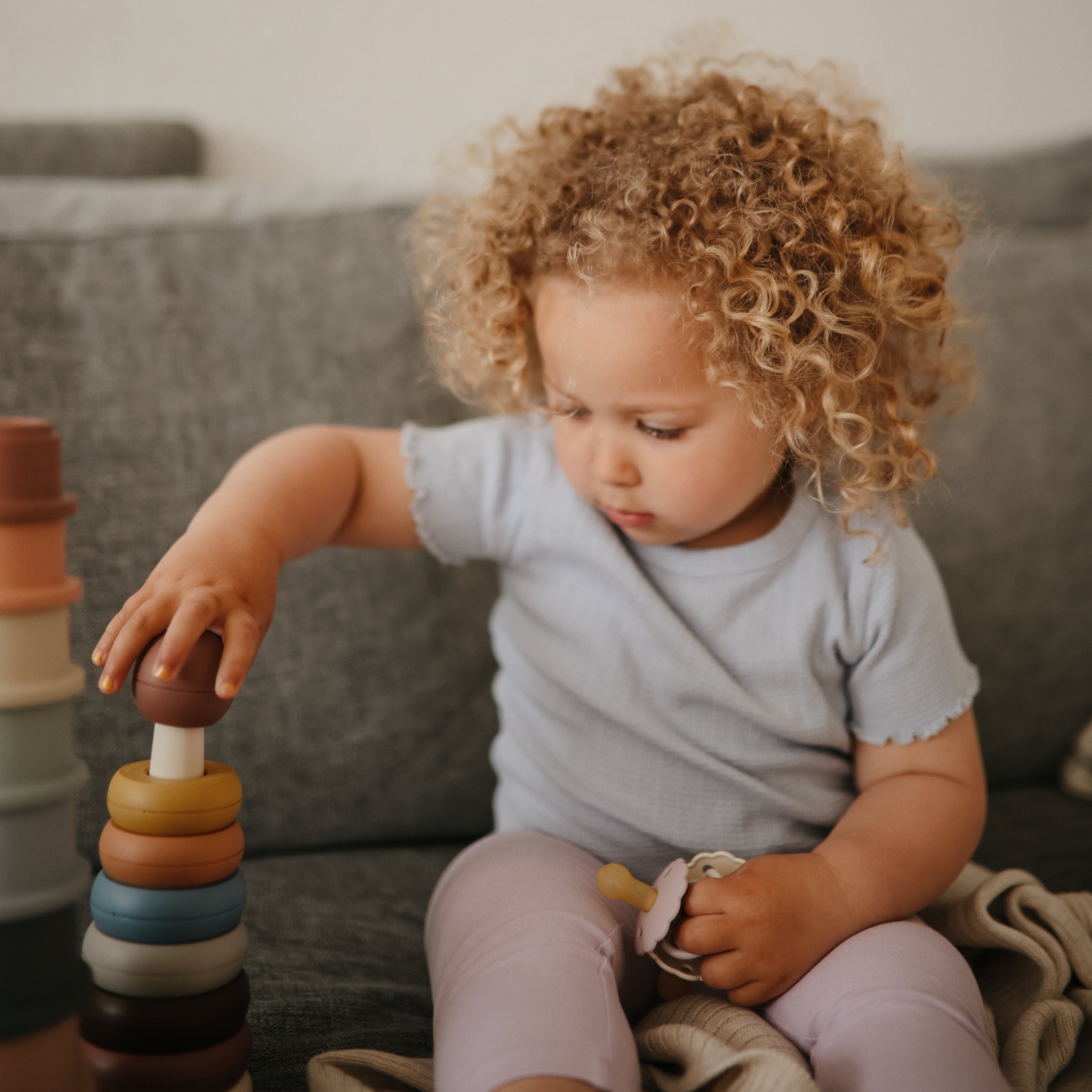 Stacking Rings Toy toys Mushie   