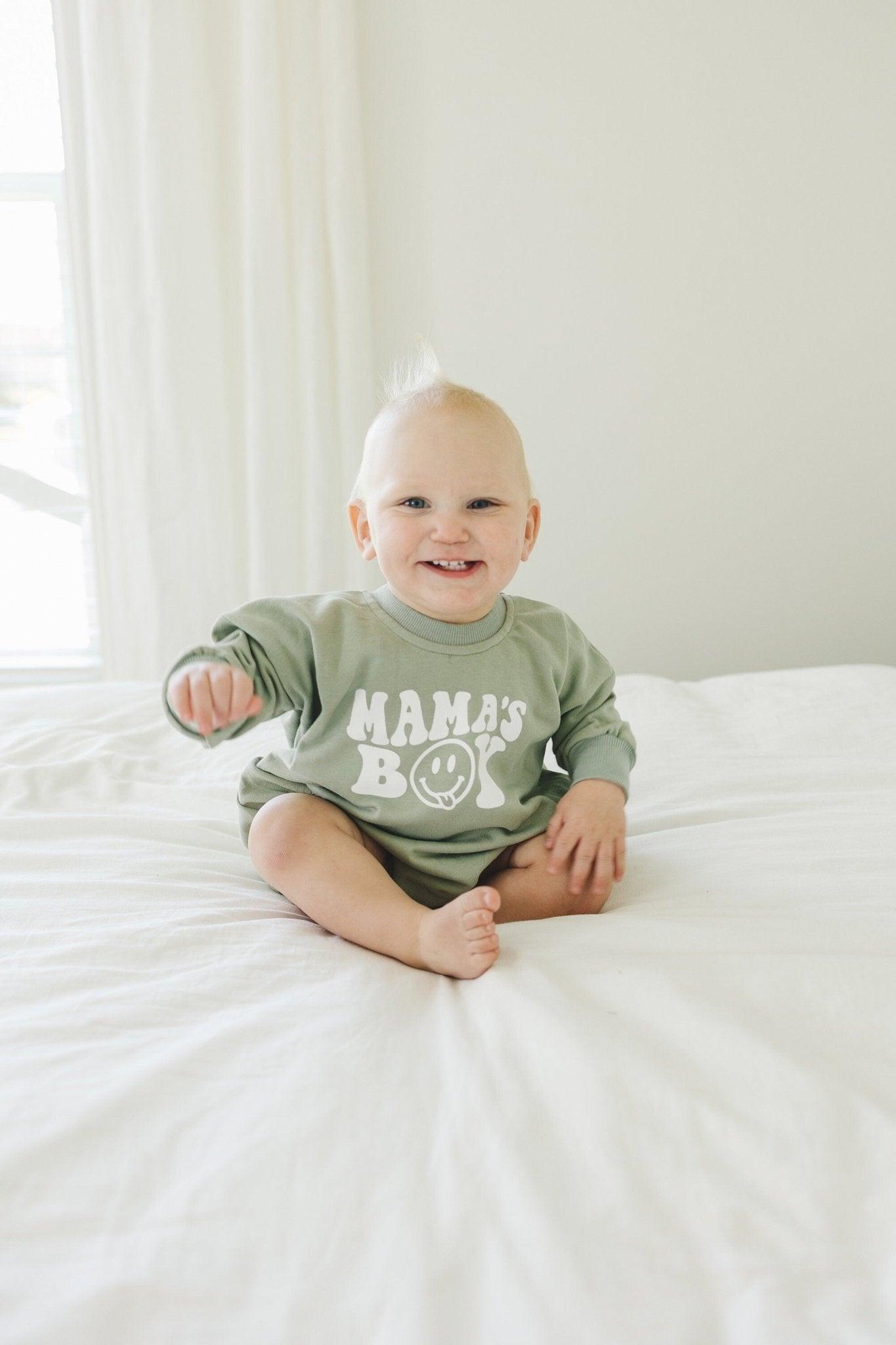 Mama's Boy Sweatshirt Romper - more colors