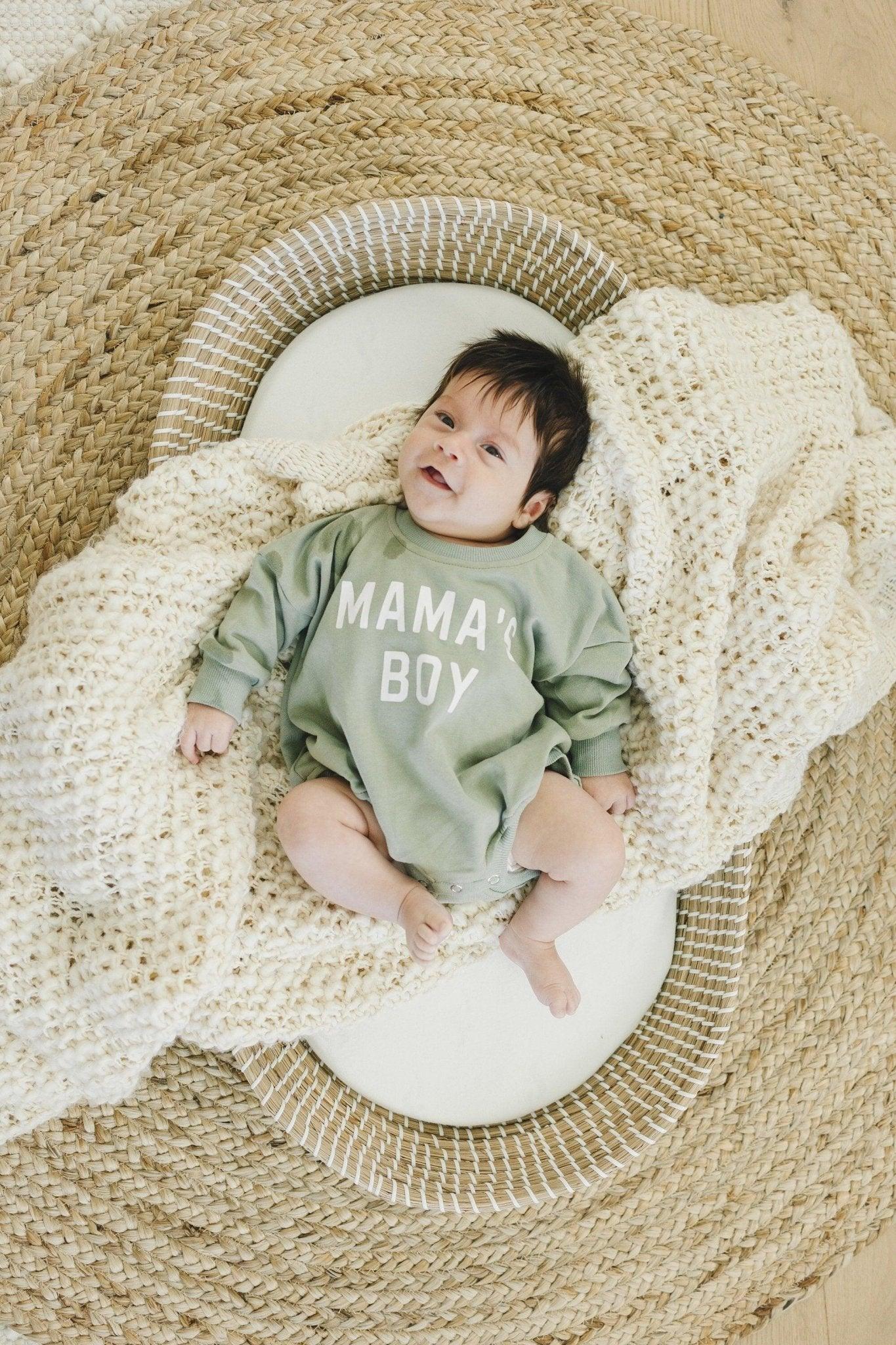 Mama's Boy Sweatshirt Romper - more colors