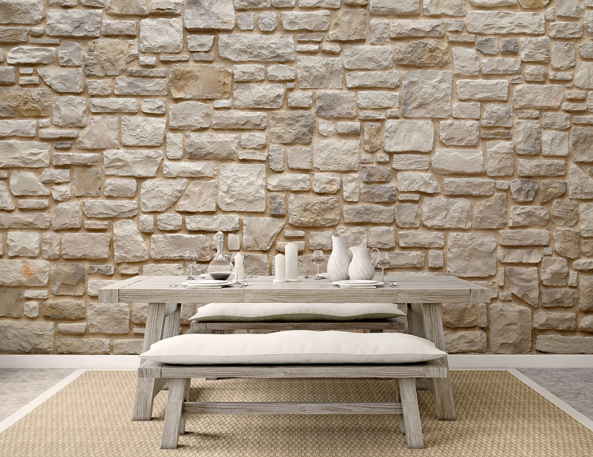 Ashlar Pattern Masso Pearl Manufactured Stone Handmade Veneer - Livfloors Collection