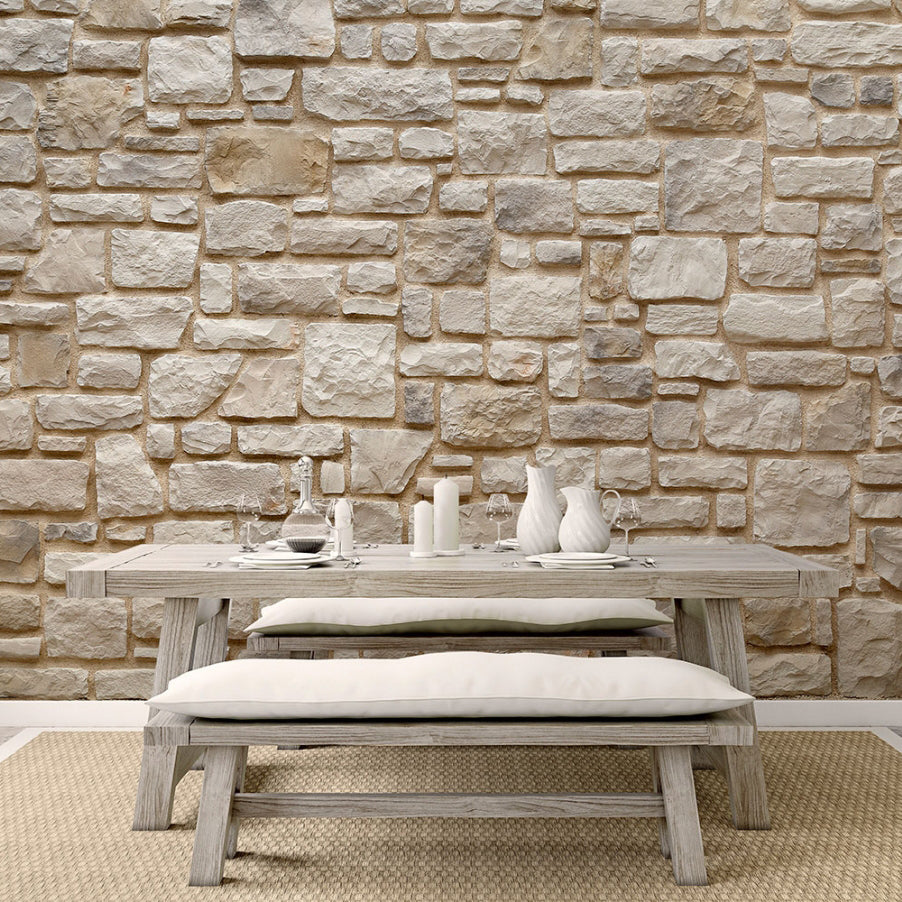 Ashlar Pattern Masso Pearl Manufactured Stone Handmade Veneer - Livfloors Collection