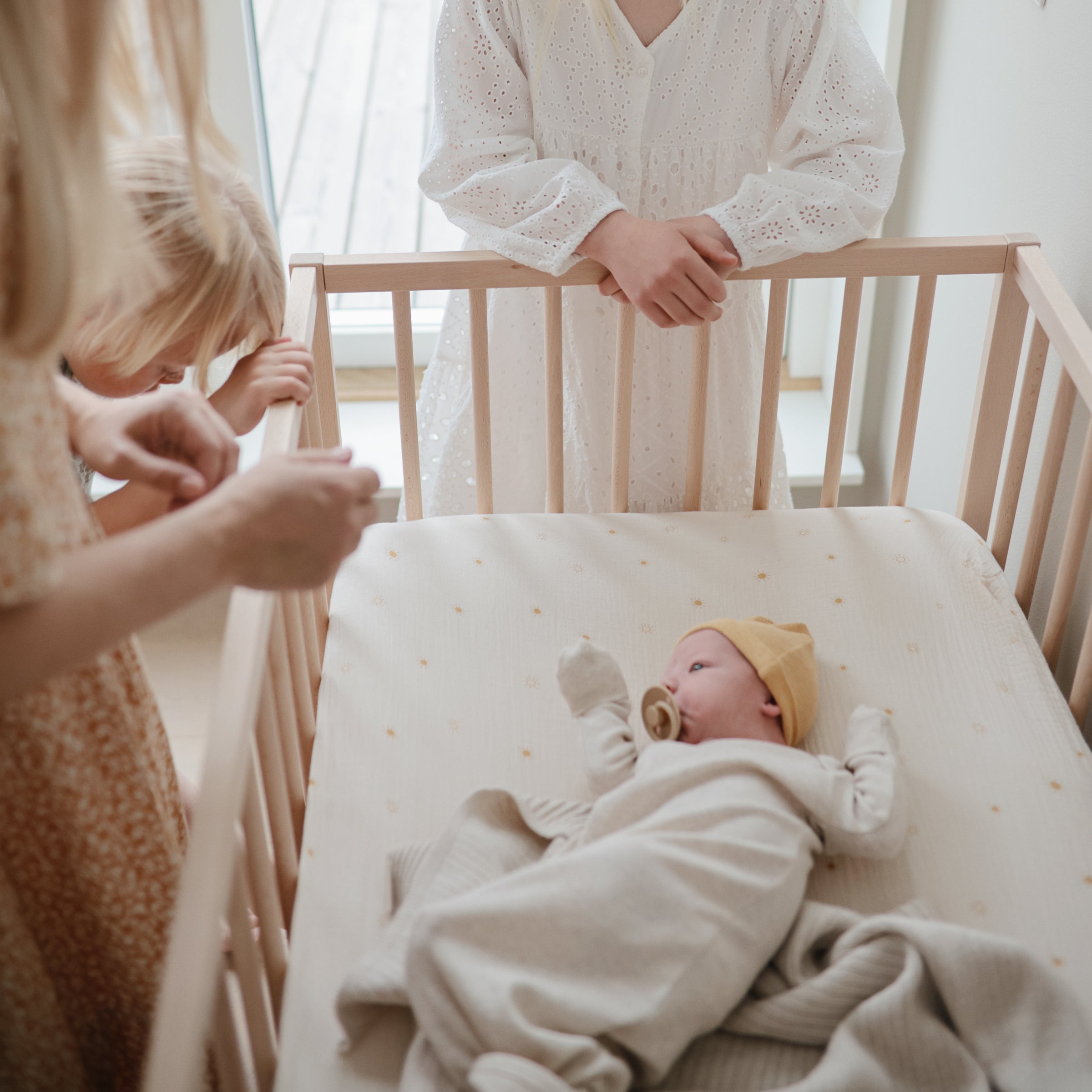 Mini Muslin Crib Sheet mini crib sheet Mushie   