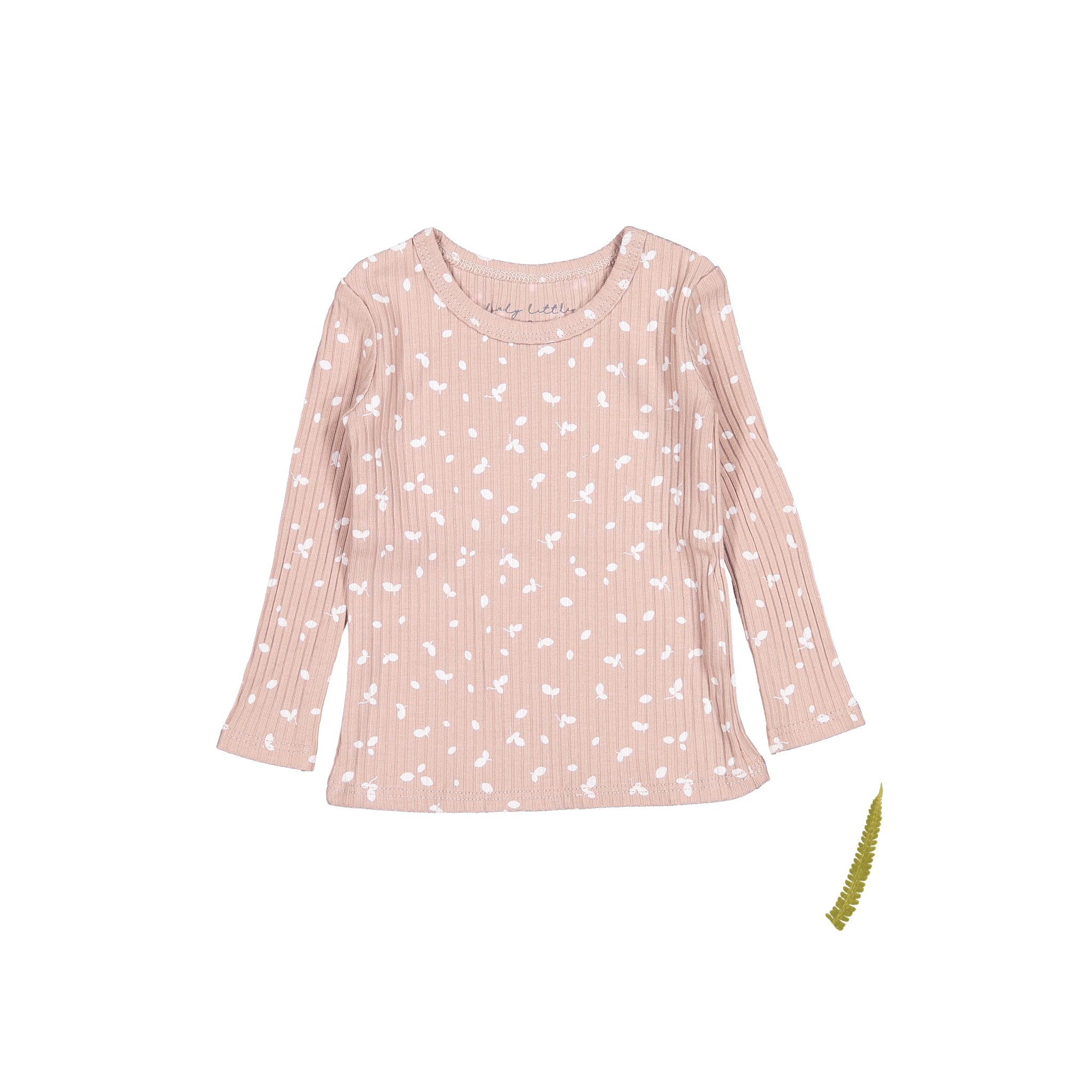 The Printed Long Sleeve Tee - Mauve Petal