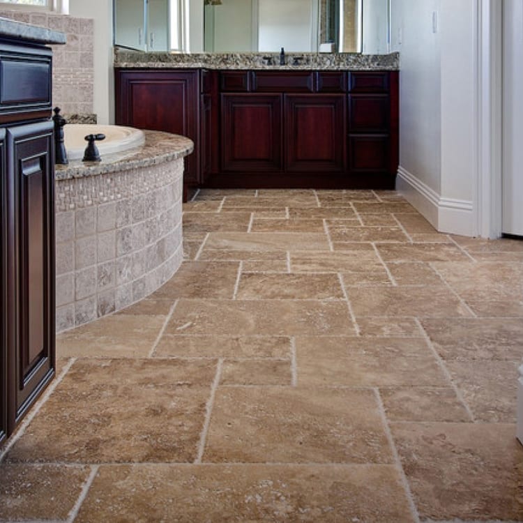Meandros Walnut Antique Pattern Brushed, Chiseled, Unfilled - Livfloors Collection