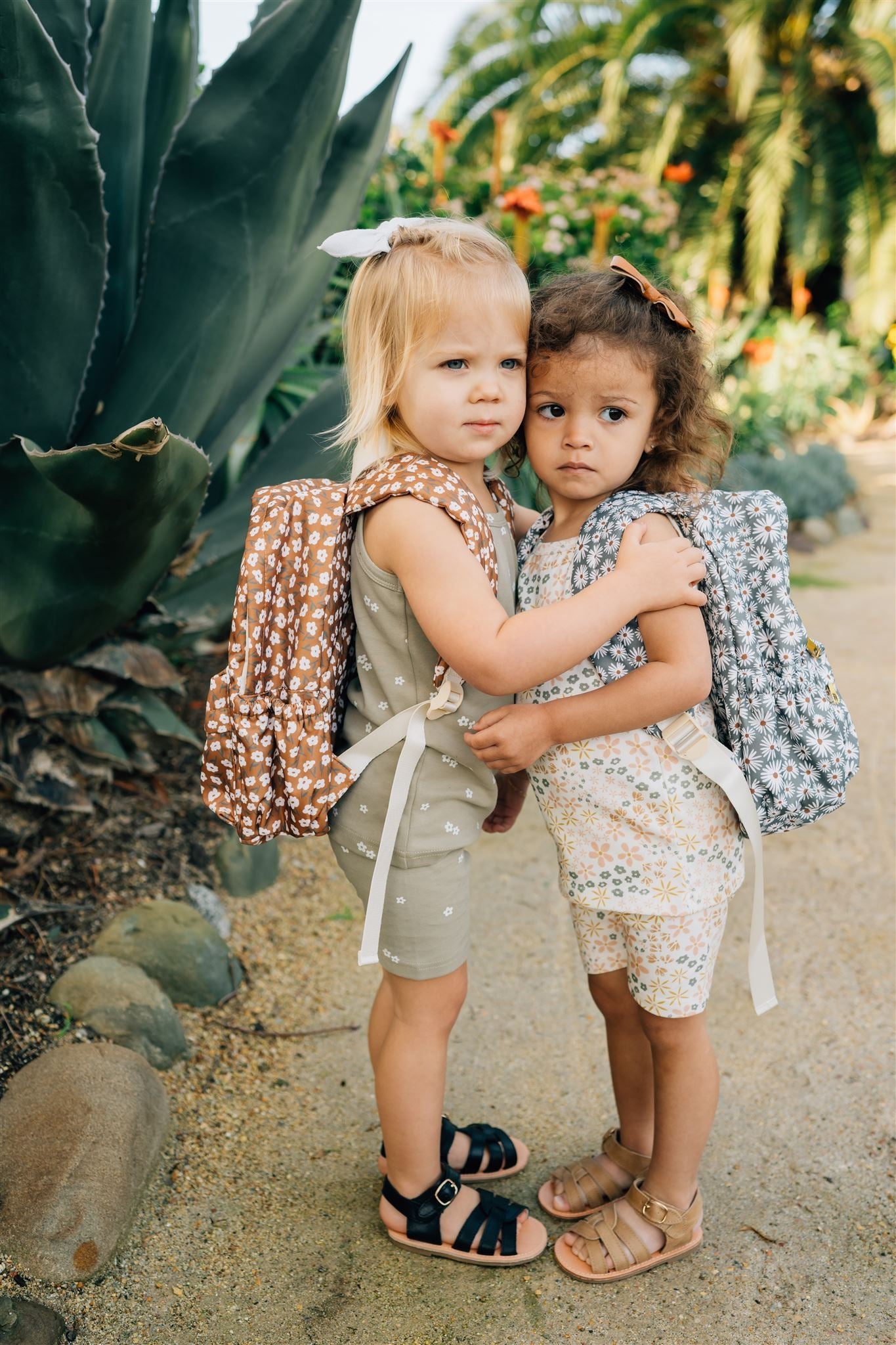 Green Daisy Mini Backpack  Mebie Baby   