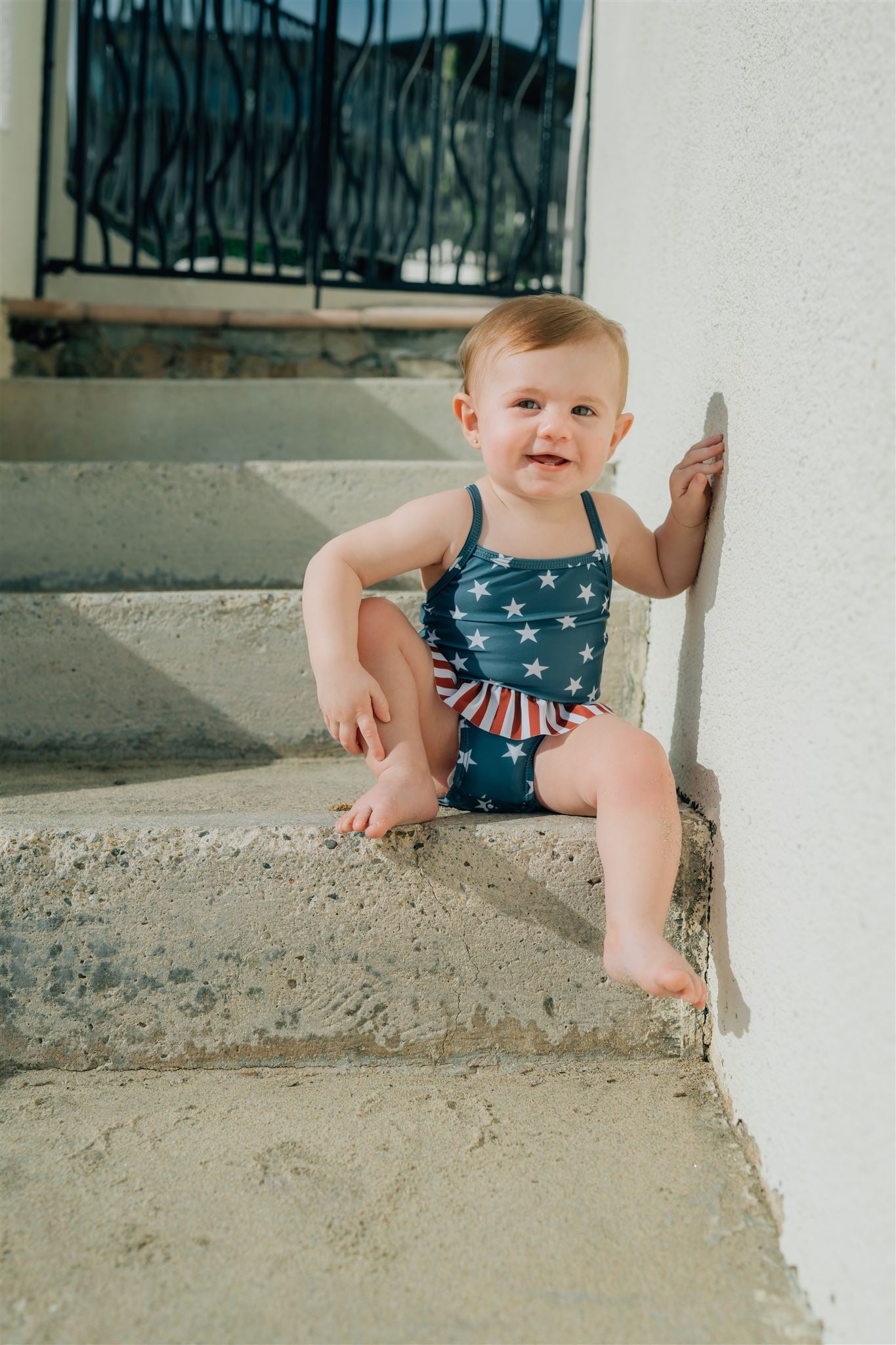 Stars + Stripes One Piece  Mebie Baby   