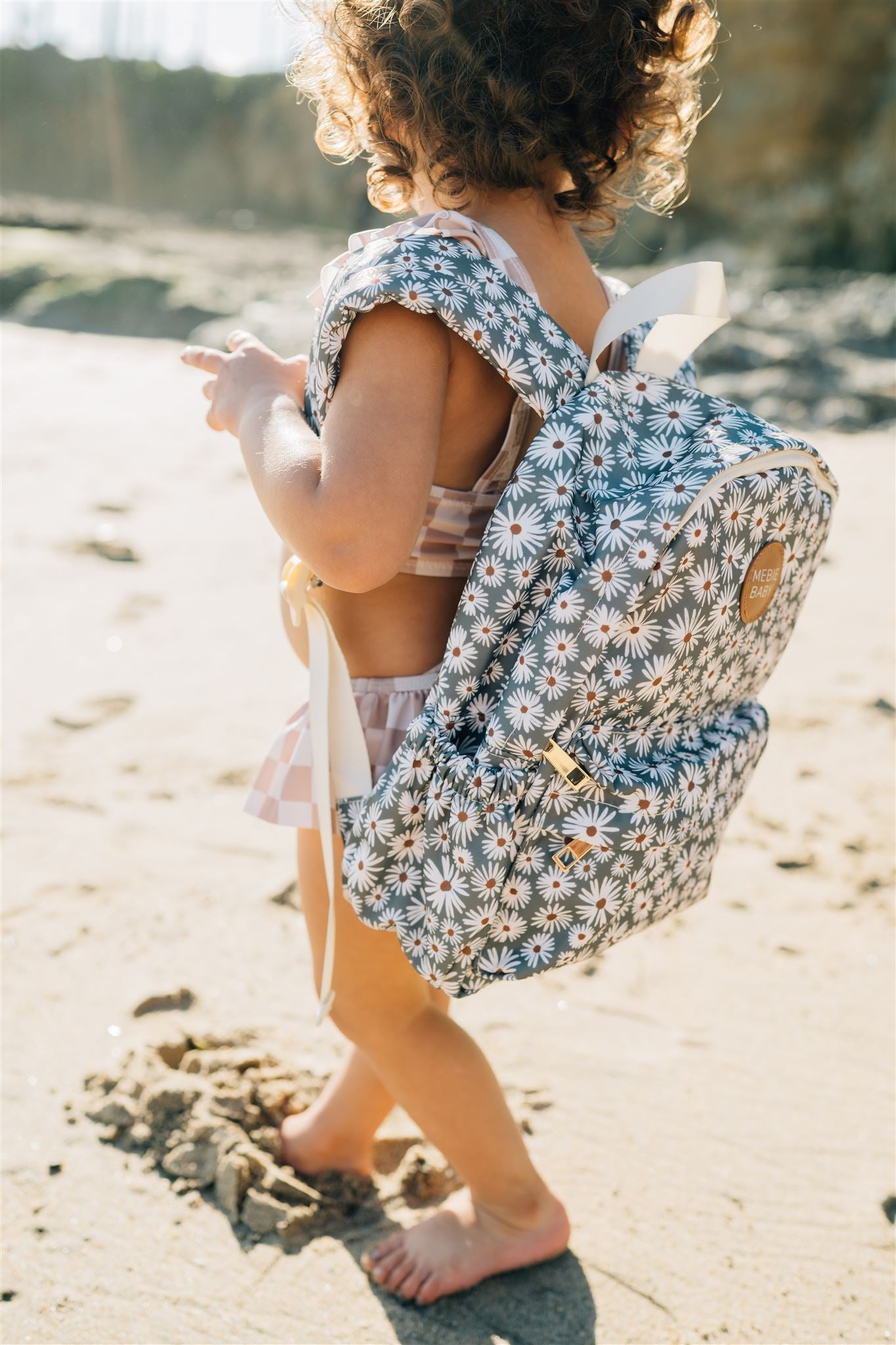 Green Daisy Mini Backpack  Mebie Baby   