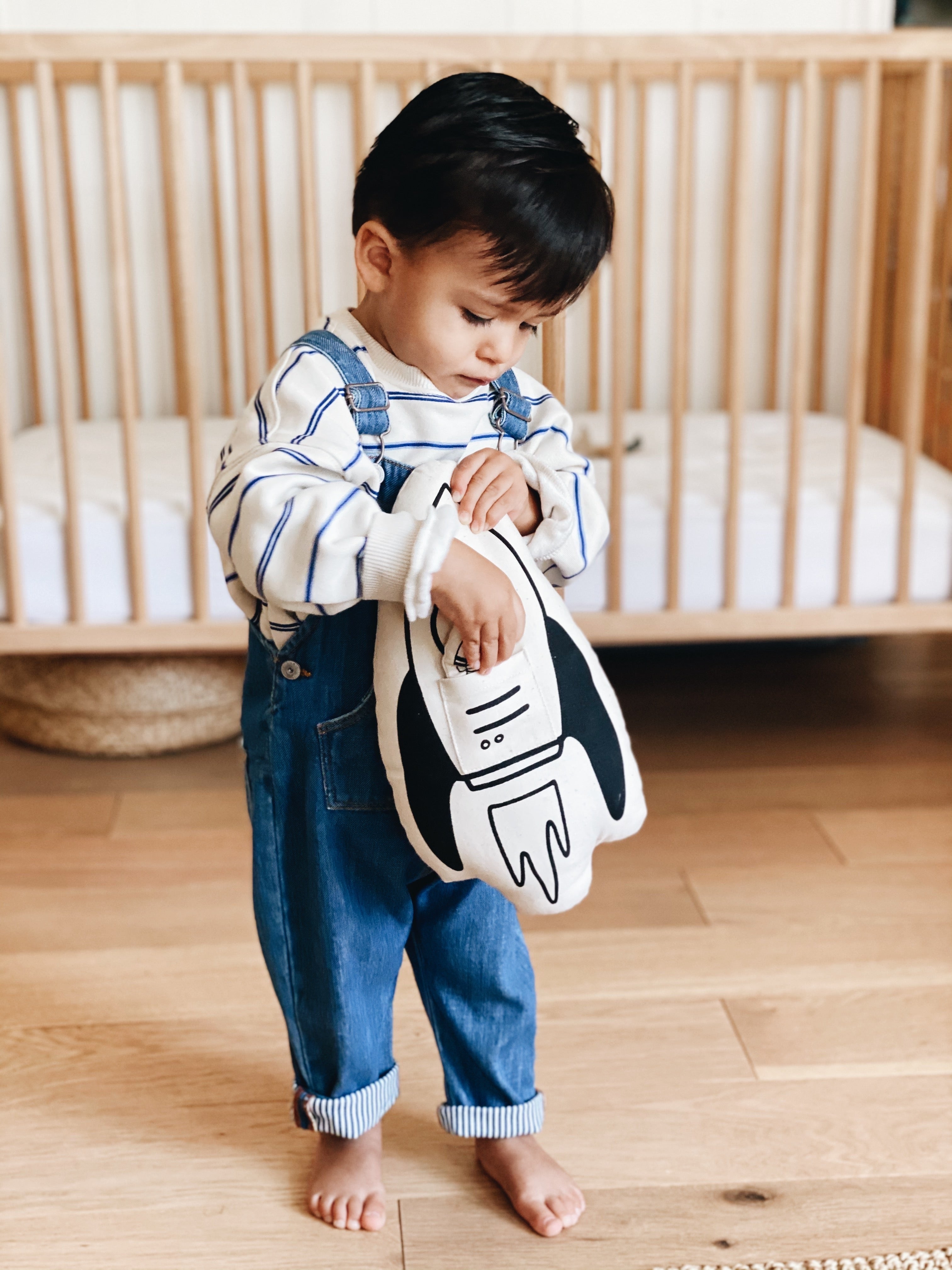 rocket + astronaut pillow