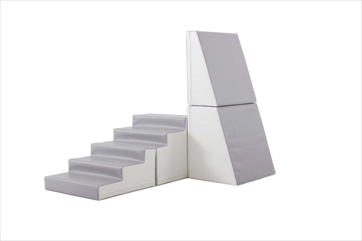 4 Piece Soft Play Step and Slide Set - Transformer
