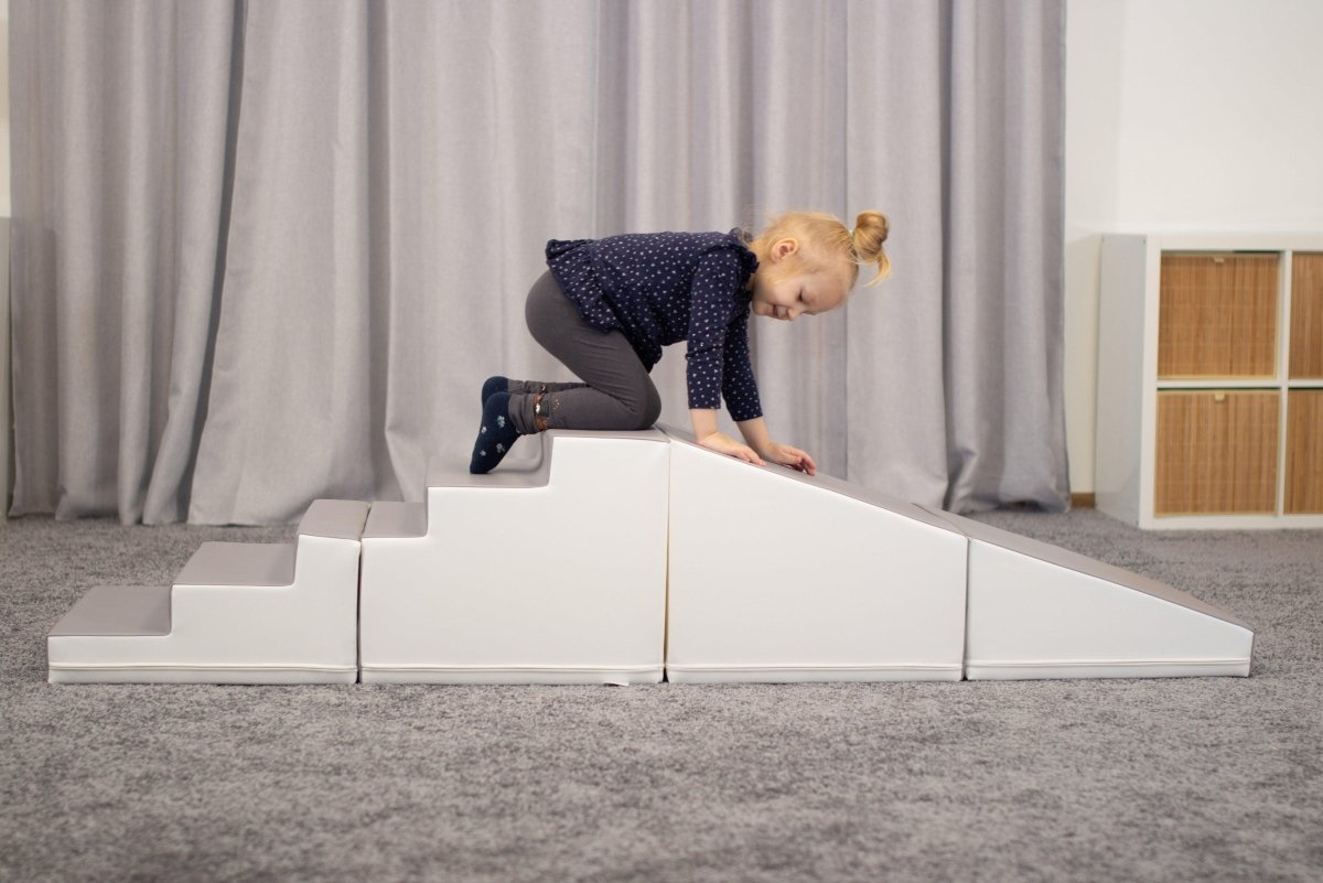 4 Piece Soft Play Step and Slide Set - Transformer