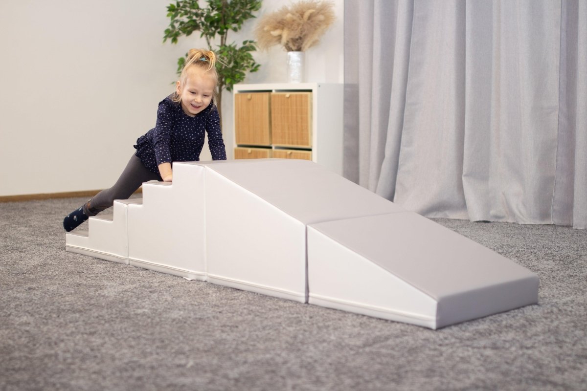 4 Piece Soft Play Step and Slide Set - Transformer