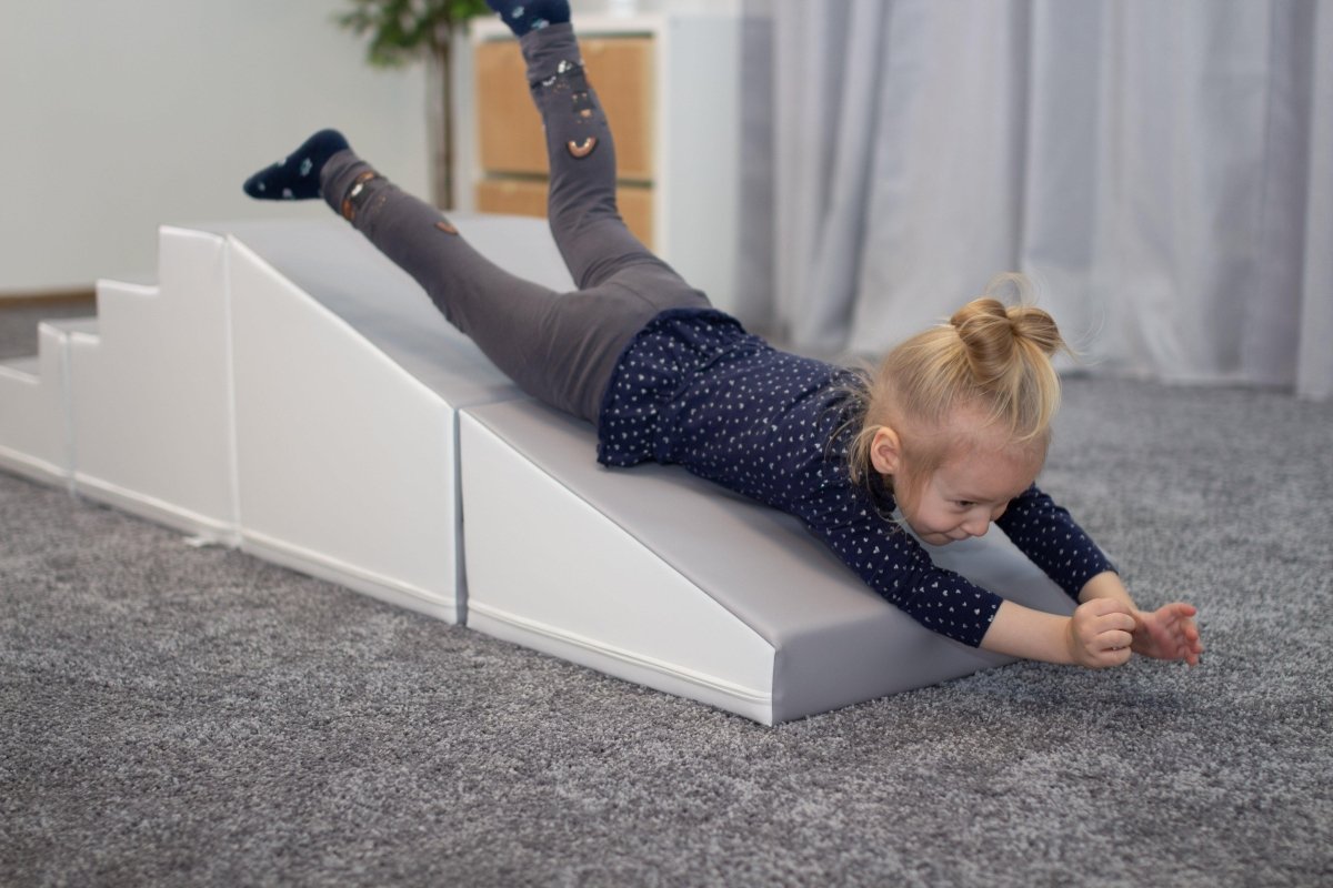 4 Piece Soft Play Step and Slide Set - Transformer
