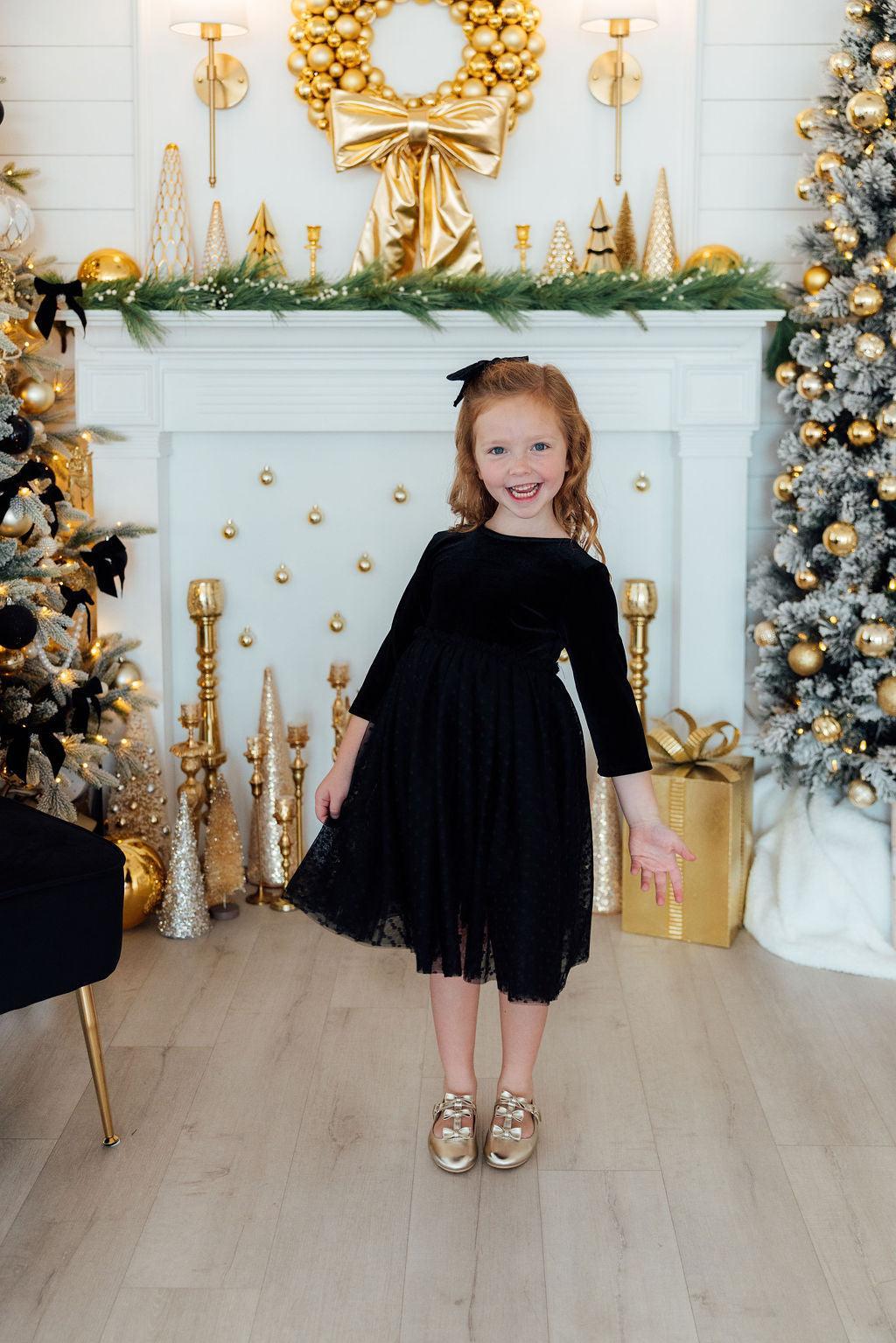 Black Velvet Tutu Dress