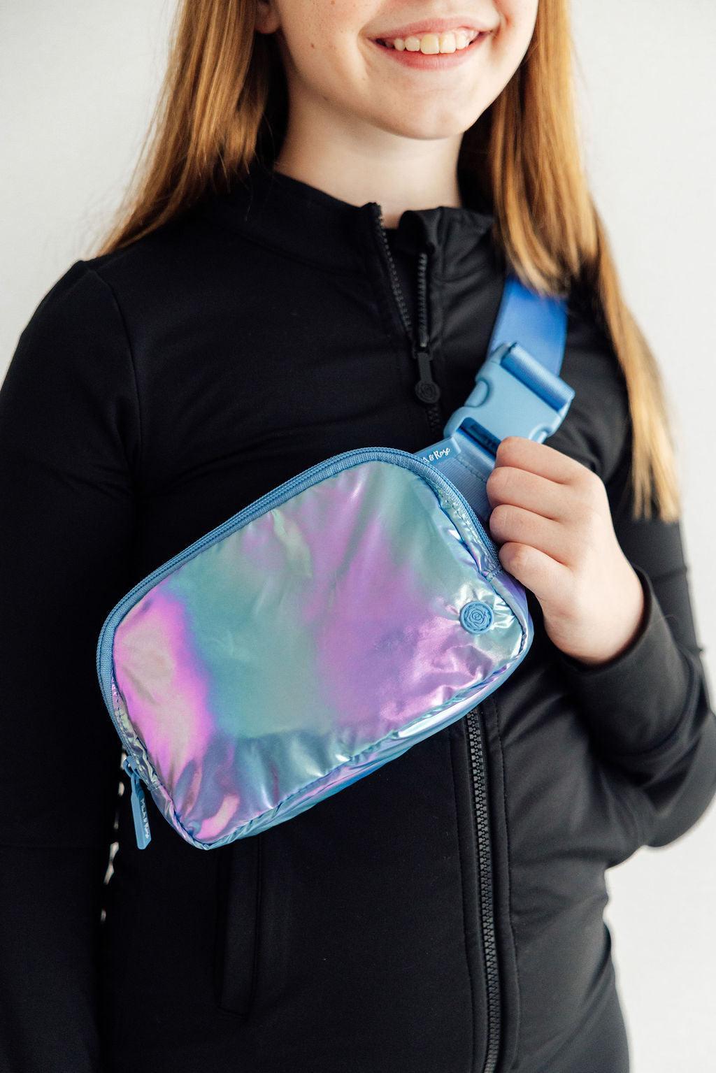 Periwinkle Iridescent Belt Bag