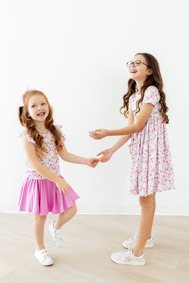 Whimsical Woods S/S Ruffle Tee