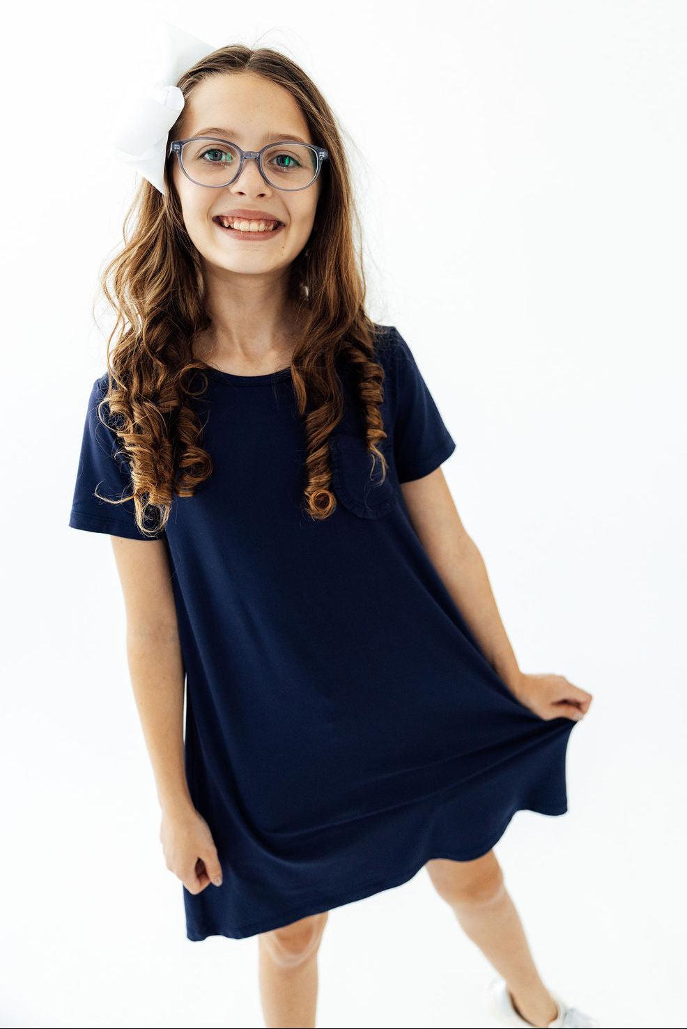 Navy T-Shirt Dress