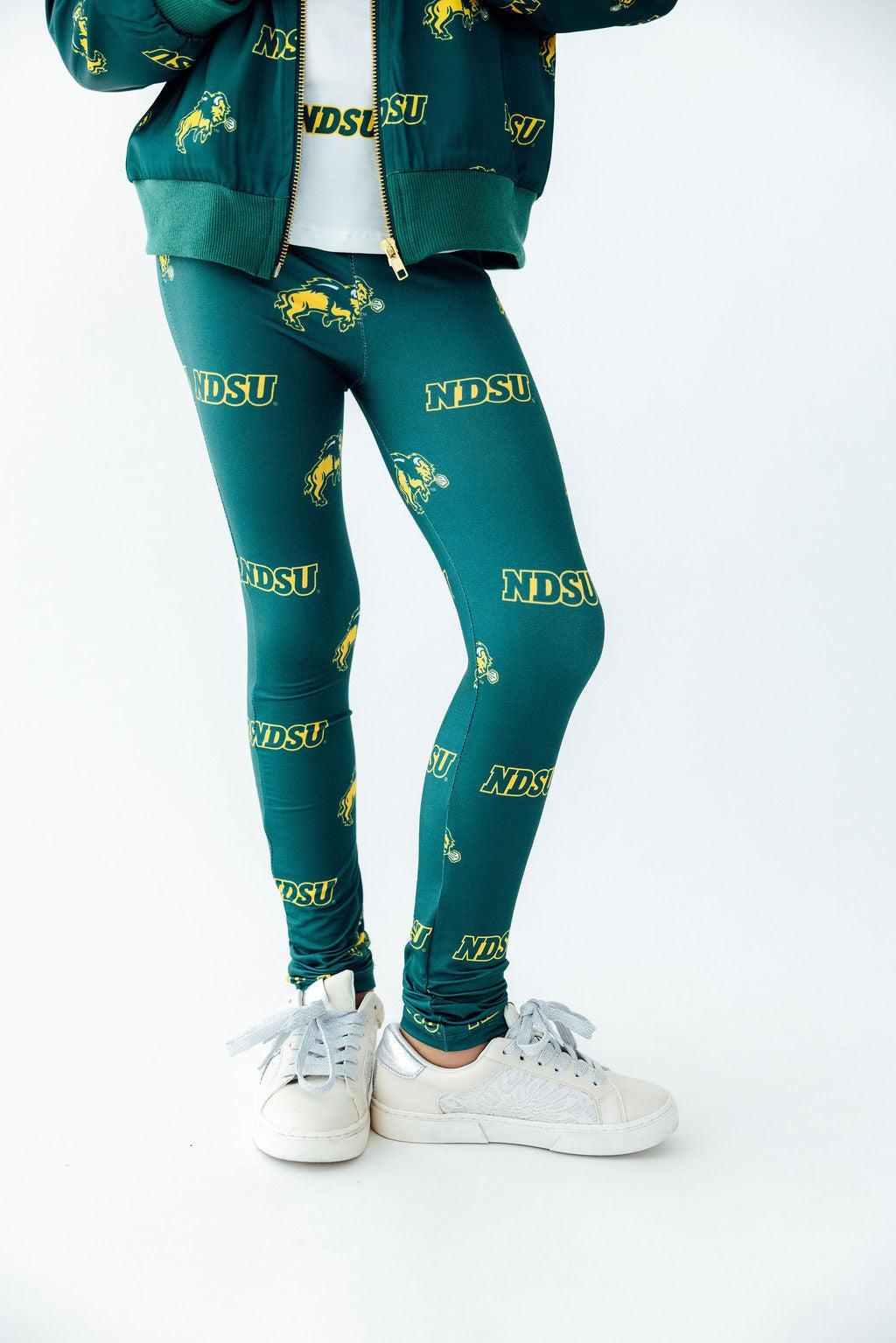 North Dakota State University Green Bison Leggings