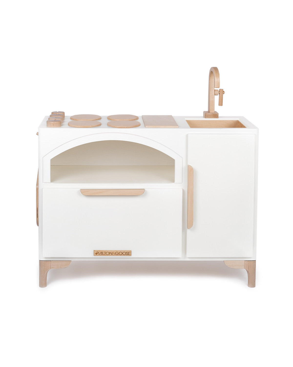 Luca Play Kitchen Play Kitchen Sets Milton & Goose White  