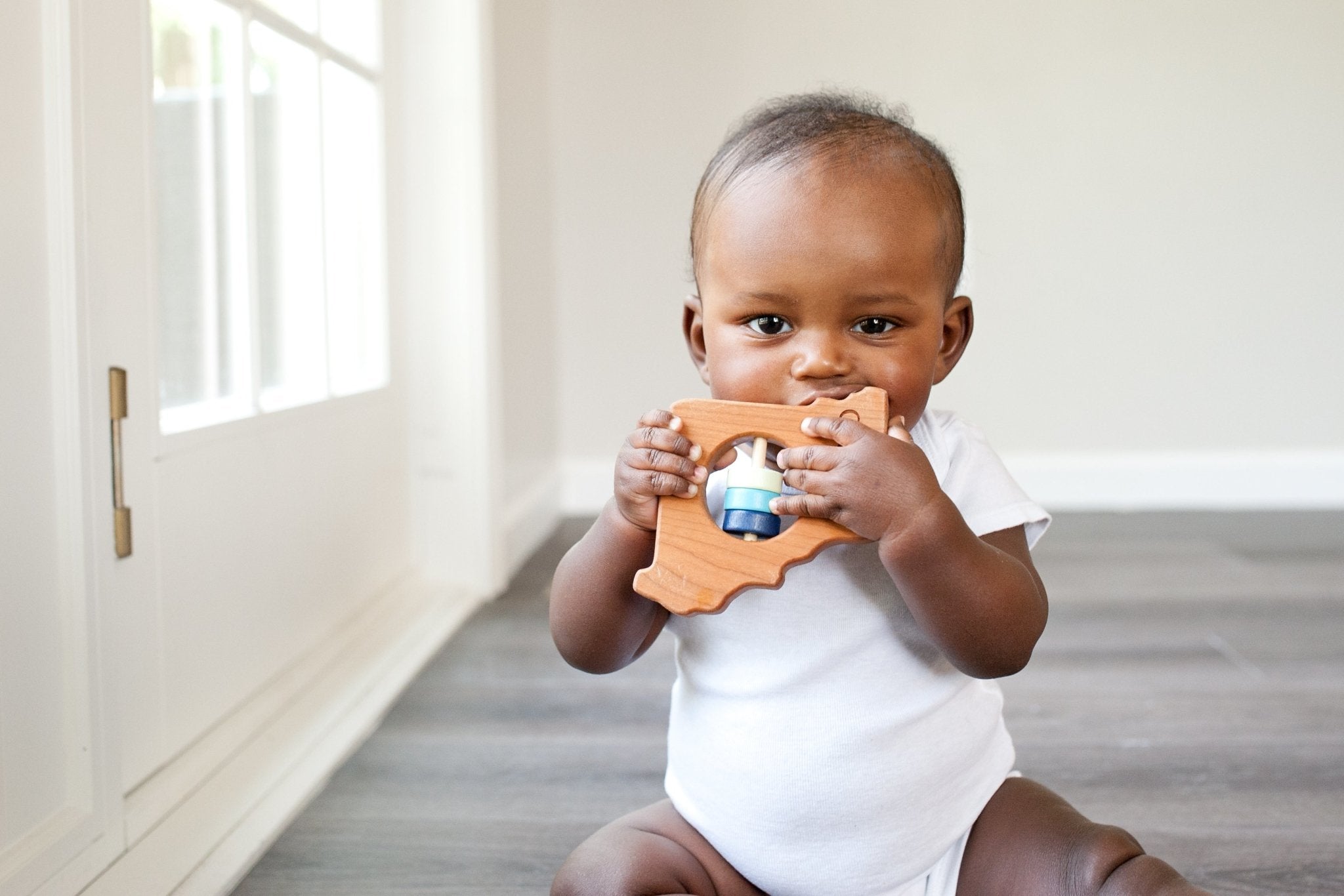 Missouri State Wooden Baby Rattle™ Rattles Bannor Toys   