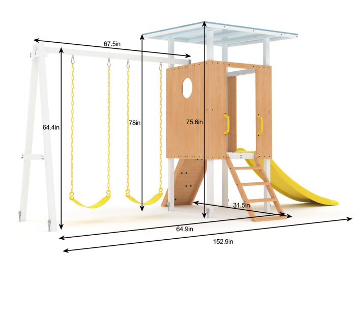 Forest Small - Outdoor Toddler Swing set Outdoor Avenlur.com   