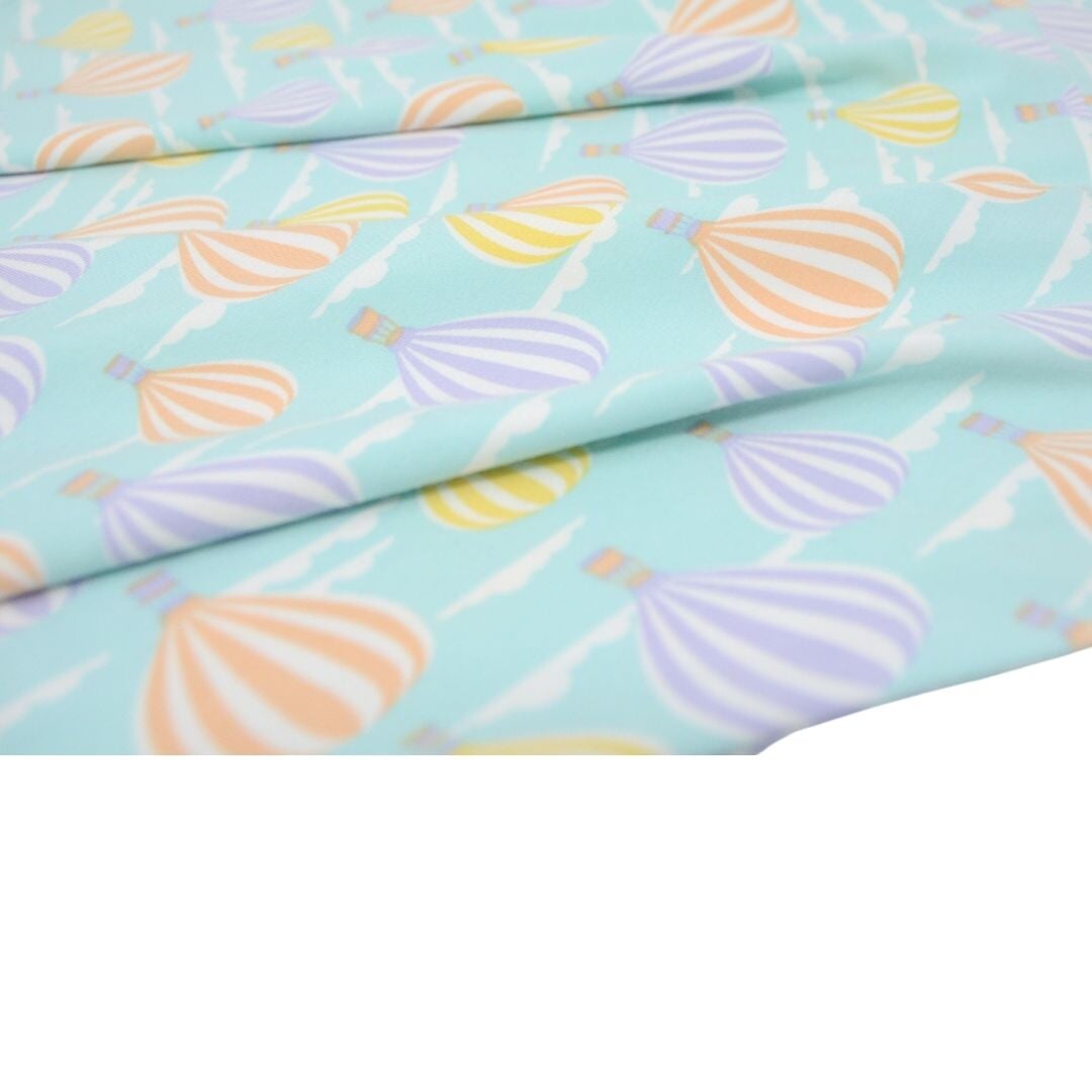 Swirly Girl Short Sleeve Dress - Hot Air Balloons