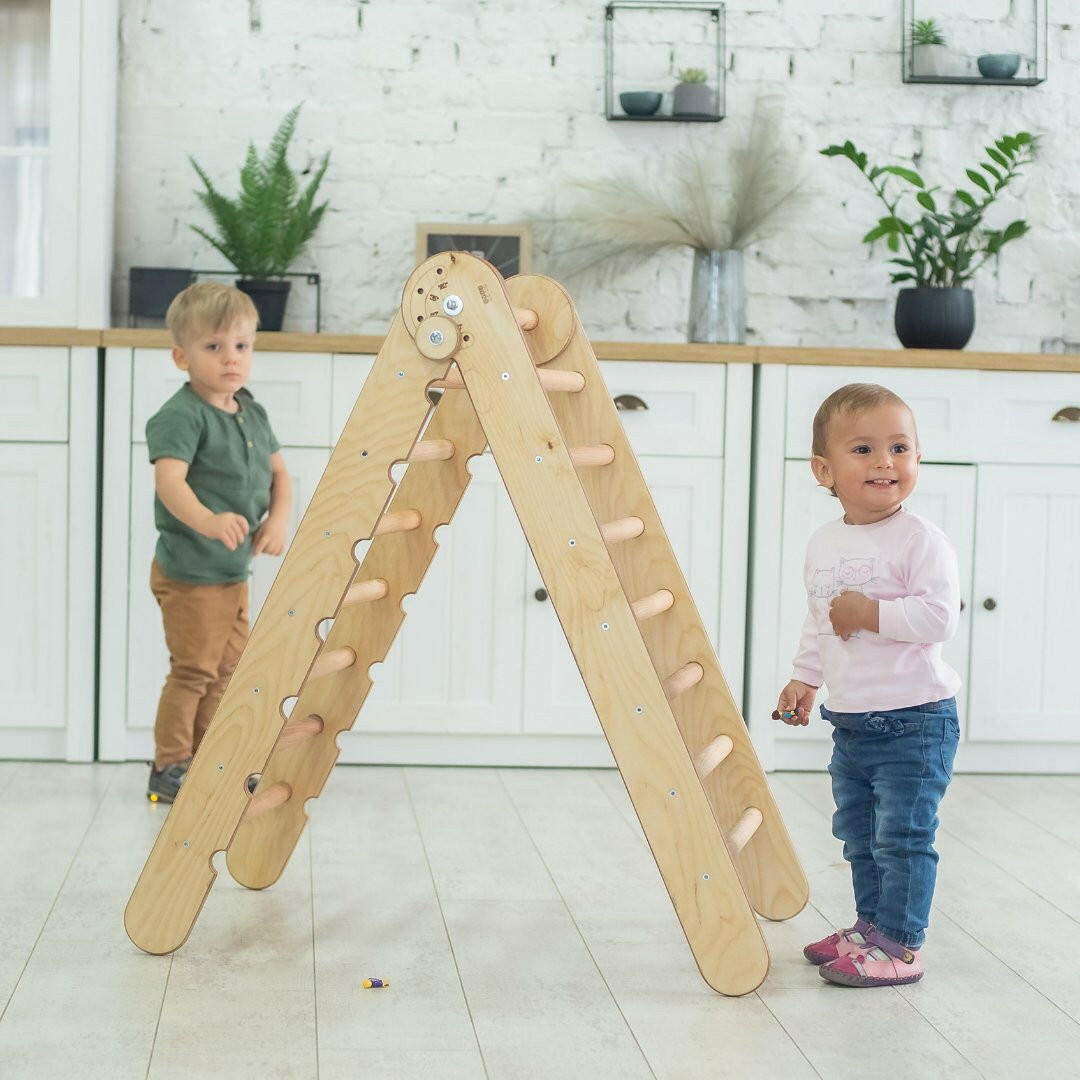 Montessori Triangle Ladder - Handmade Climber for Kids 1-7 y.o. Single Ladders Goodevas   