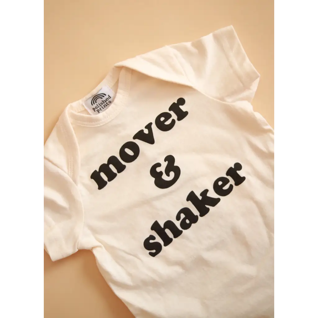 Mover & Shaker Organic Cotton Baby Bodysuit