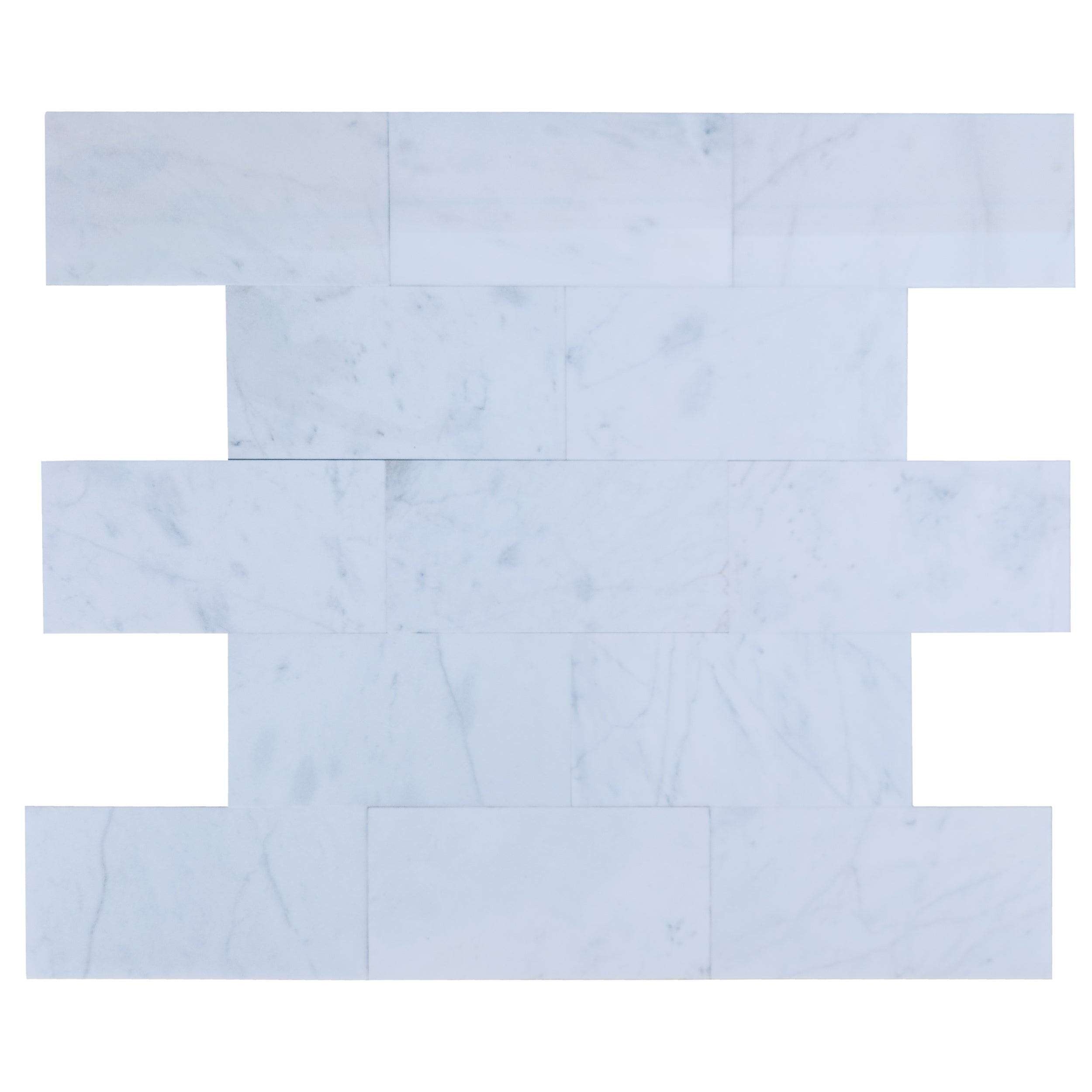 Mugla White Marble Tiles Polished Floor and Wall Tile - Belair Collection