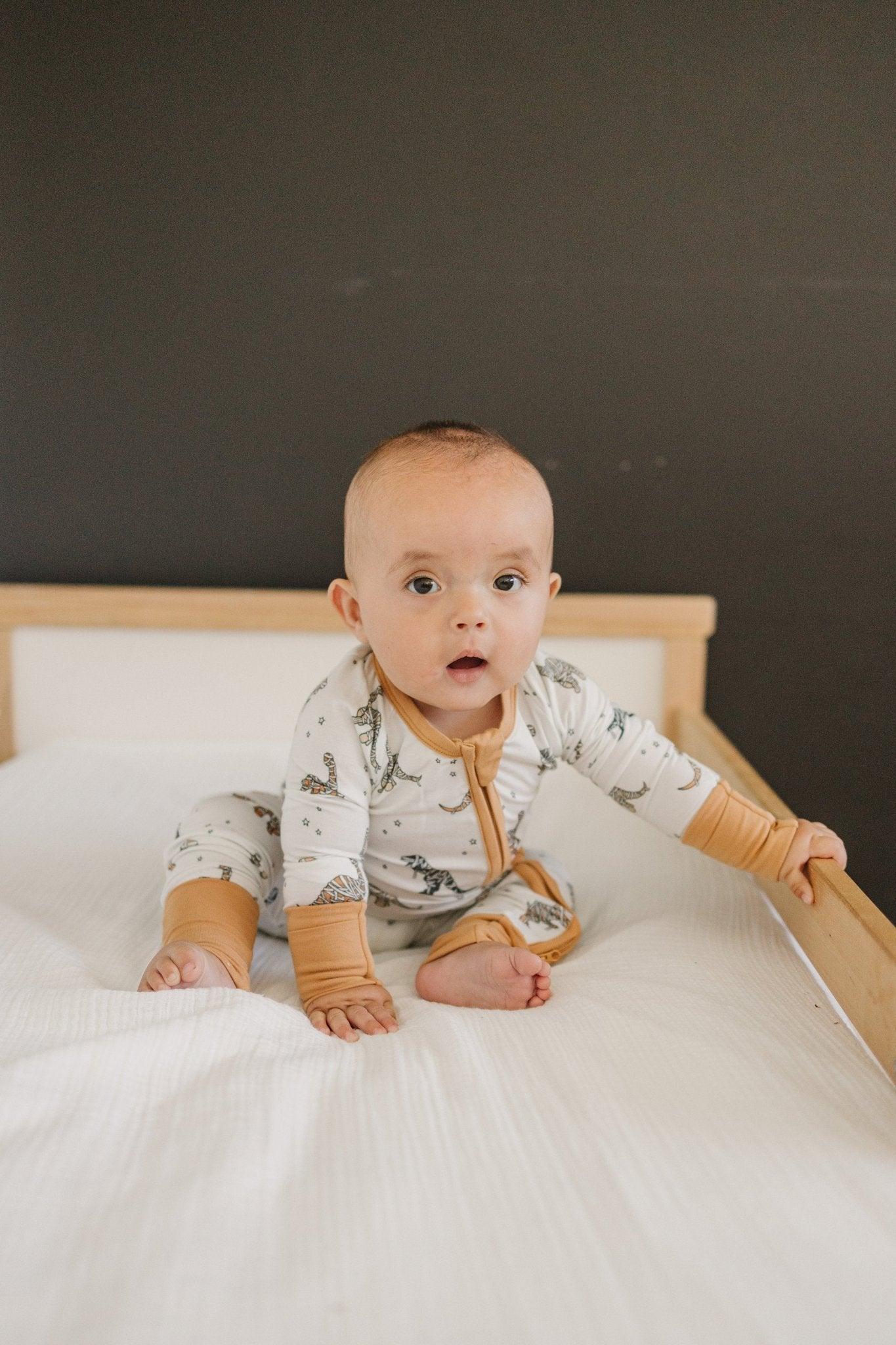 Mummy-Saurus Rex Bamboo Zippy Romper *Newborn & 0-3 months only