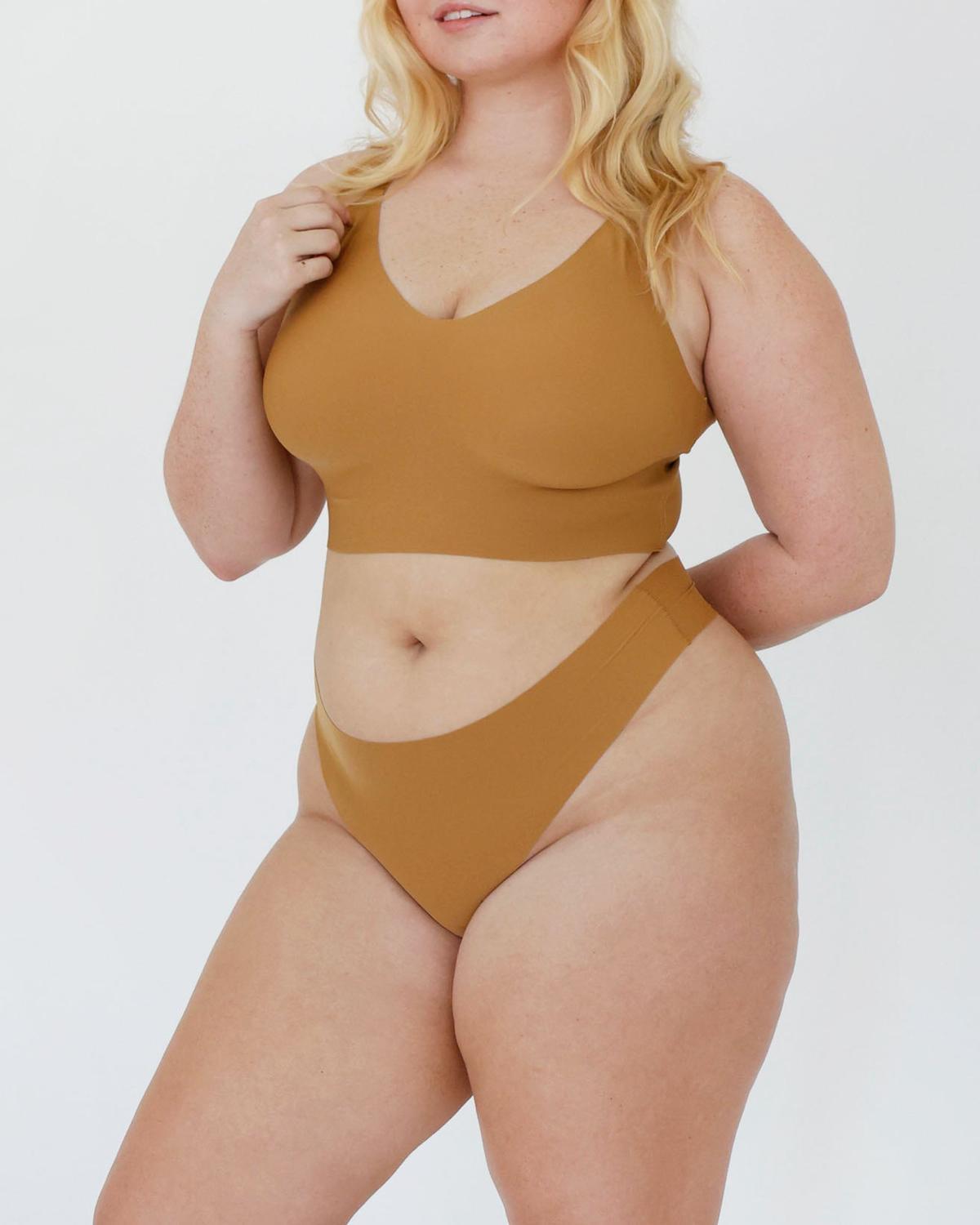 Signature Mid-Rise Thong - Honey