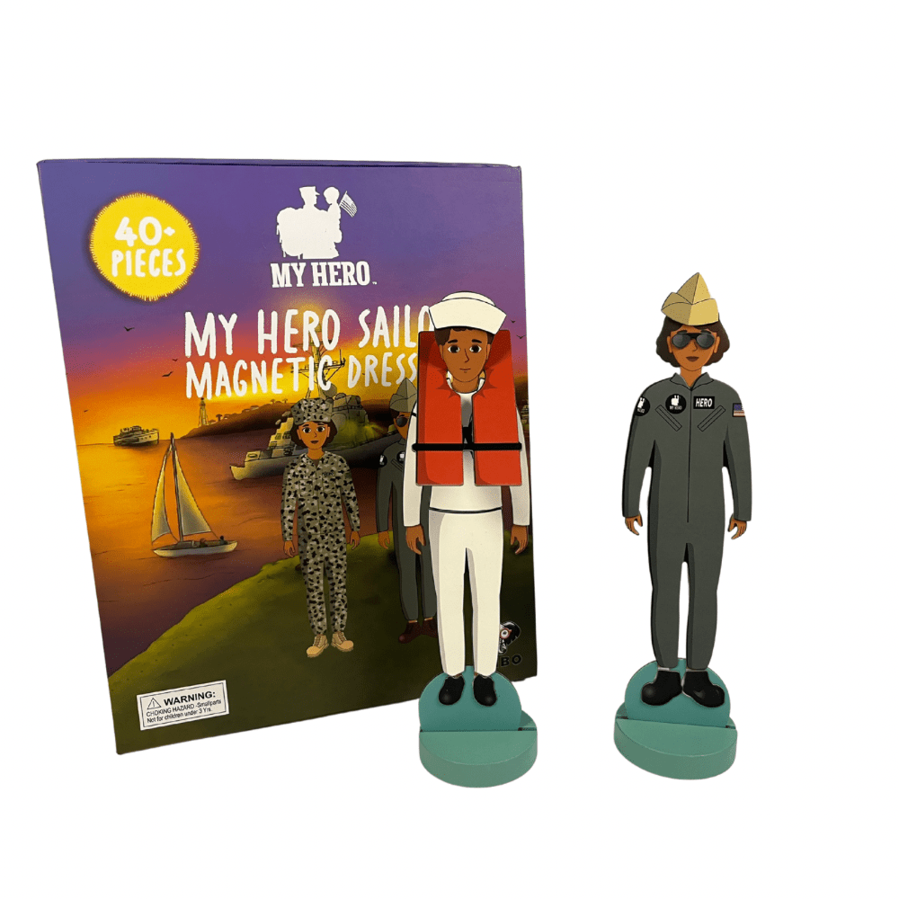 U.S. Navy Kids Toy, Sailor Magnetic Dress Up Set, Military Kids Gift, Navy Kid Gift, Deployment Gift for Kids