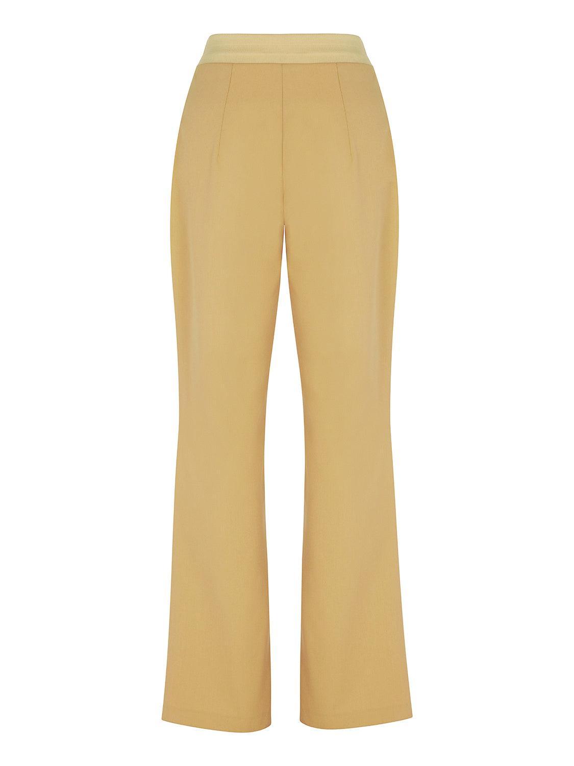 Ribbed Pants - Camel