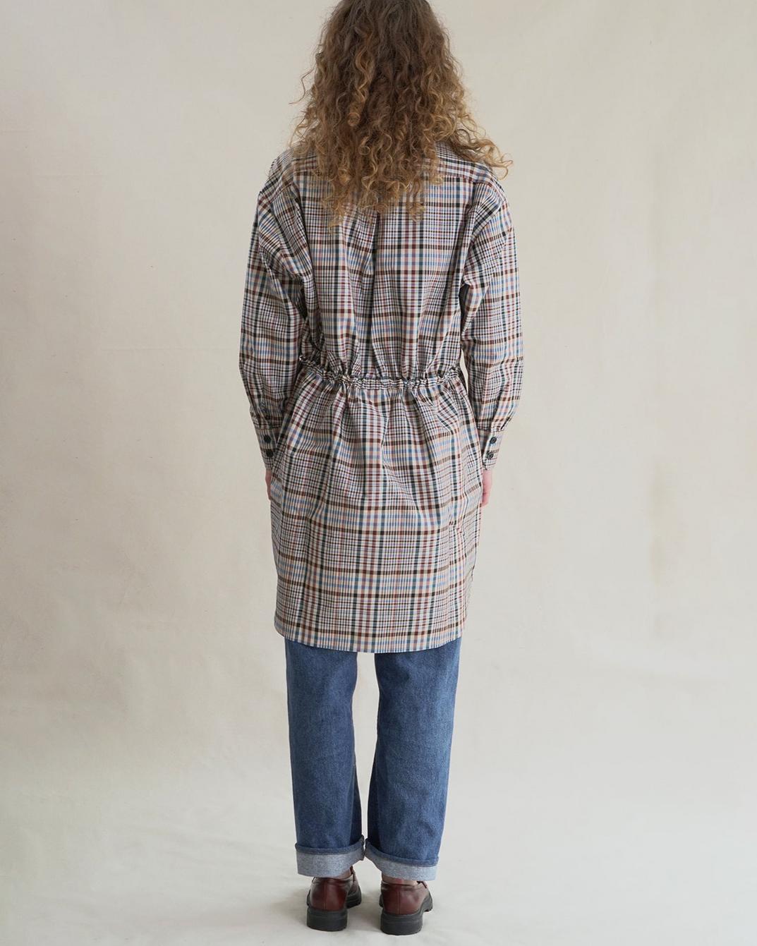 Plaid Anorak Dress - Multi