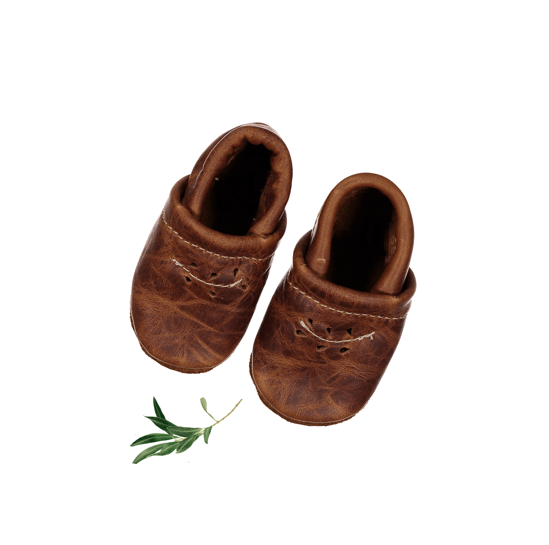 The Leather Mocc - Oak Shoes Lovely Littles   