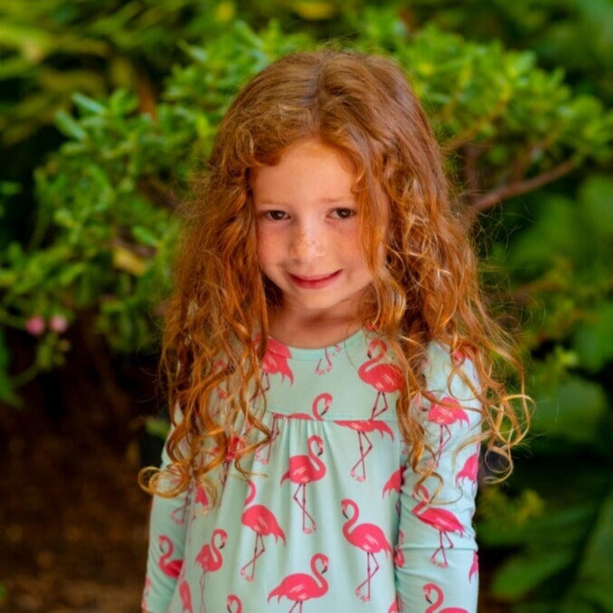 Boho Dress - Flamingo Aqua