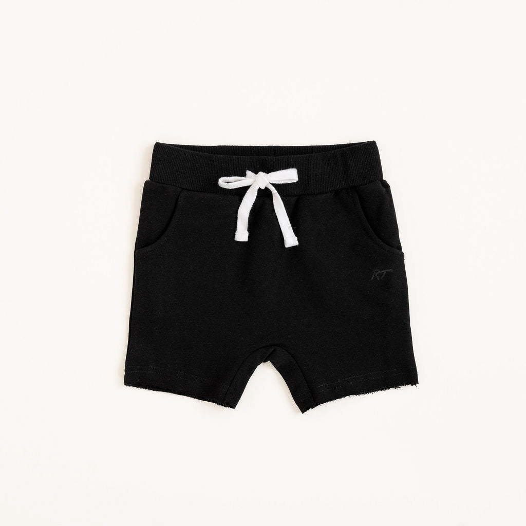 ORGANIC COTTON SHORTS - ONYX