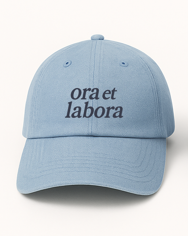 Denim Ora et Labora Dad Hat